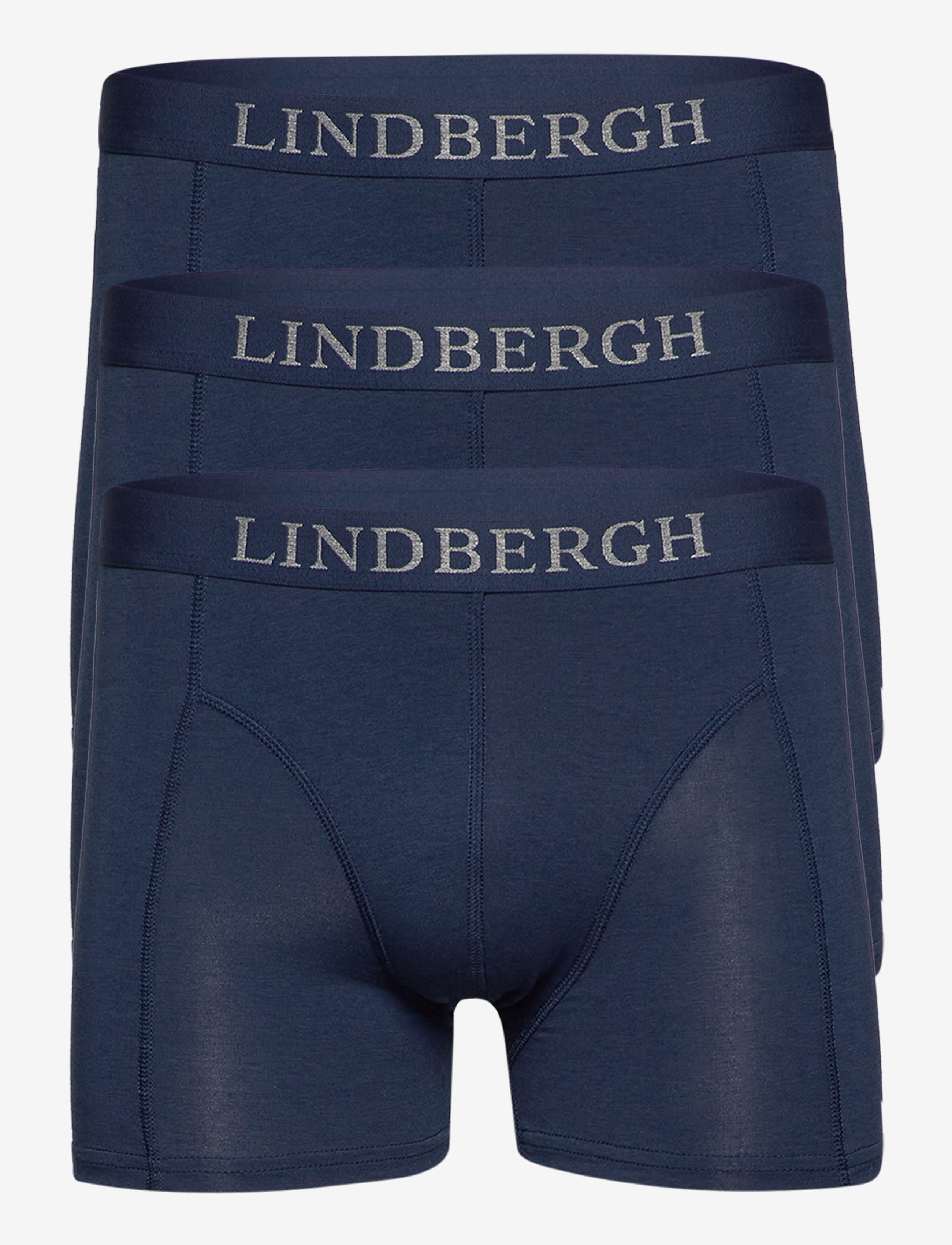 Lindbergh Basic Bamboo Boxers 3 Pack, M, Underwear, Blau - Boxers, Männerswear
