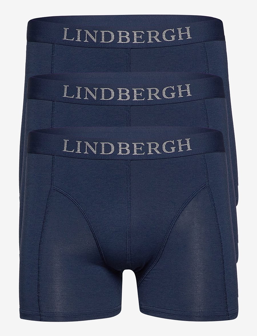 Lindbergh - Basic bamboo boxers 3 pack - unterhosen im multipack - navy - 0