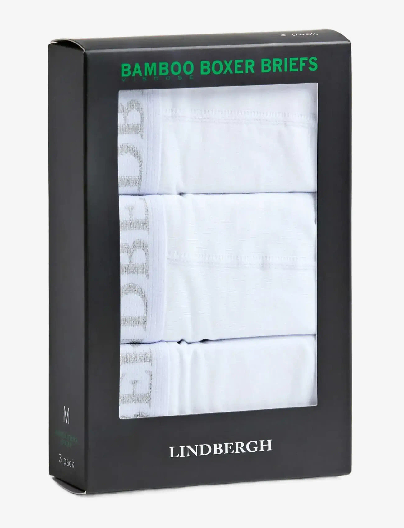 Lindbergh - Basic bamboo boxers 3 pack - boxer briefs - white - 3