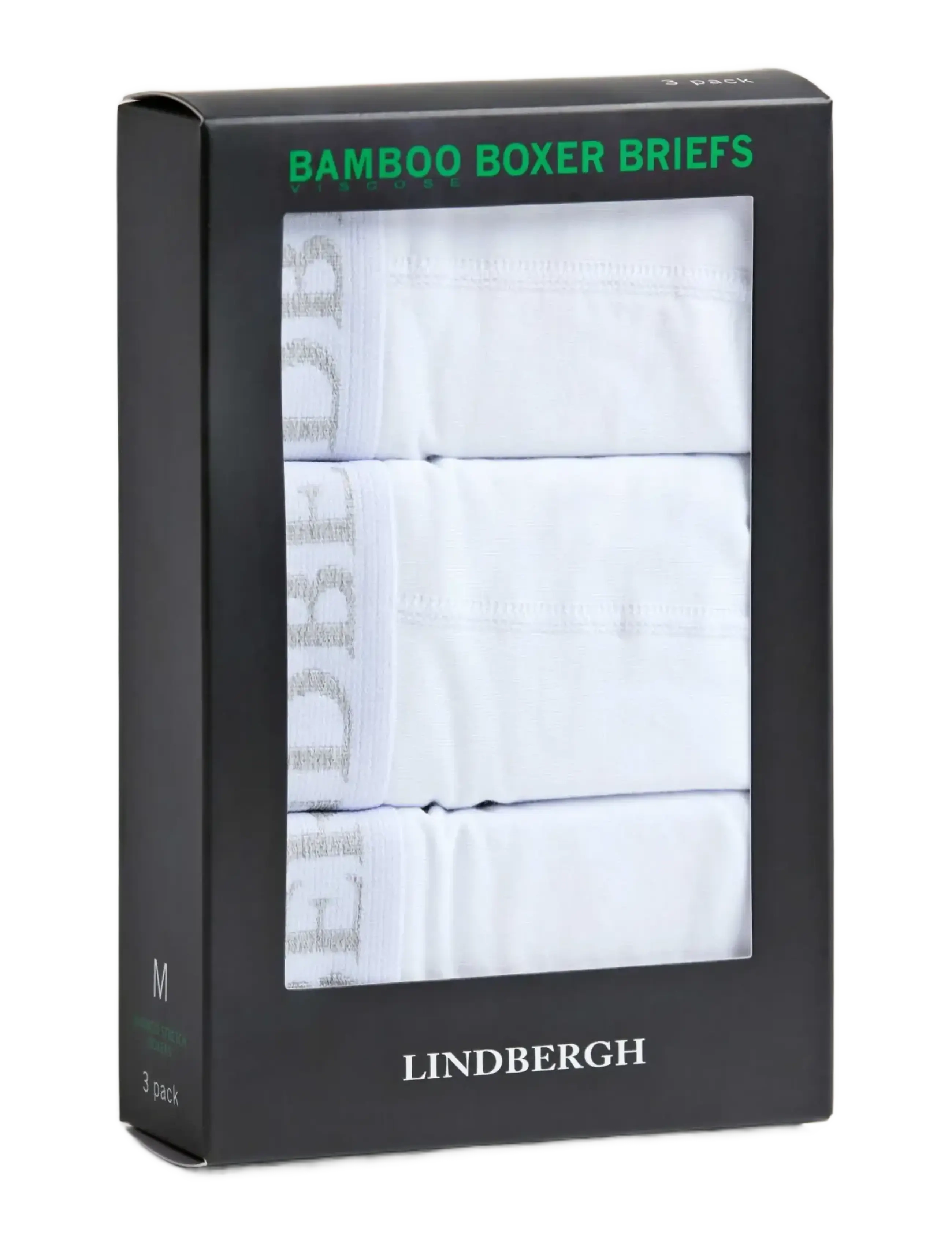 Lindbergh - Basic bamboo boxers 3 pack - kelnaitės - white - 3