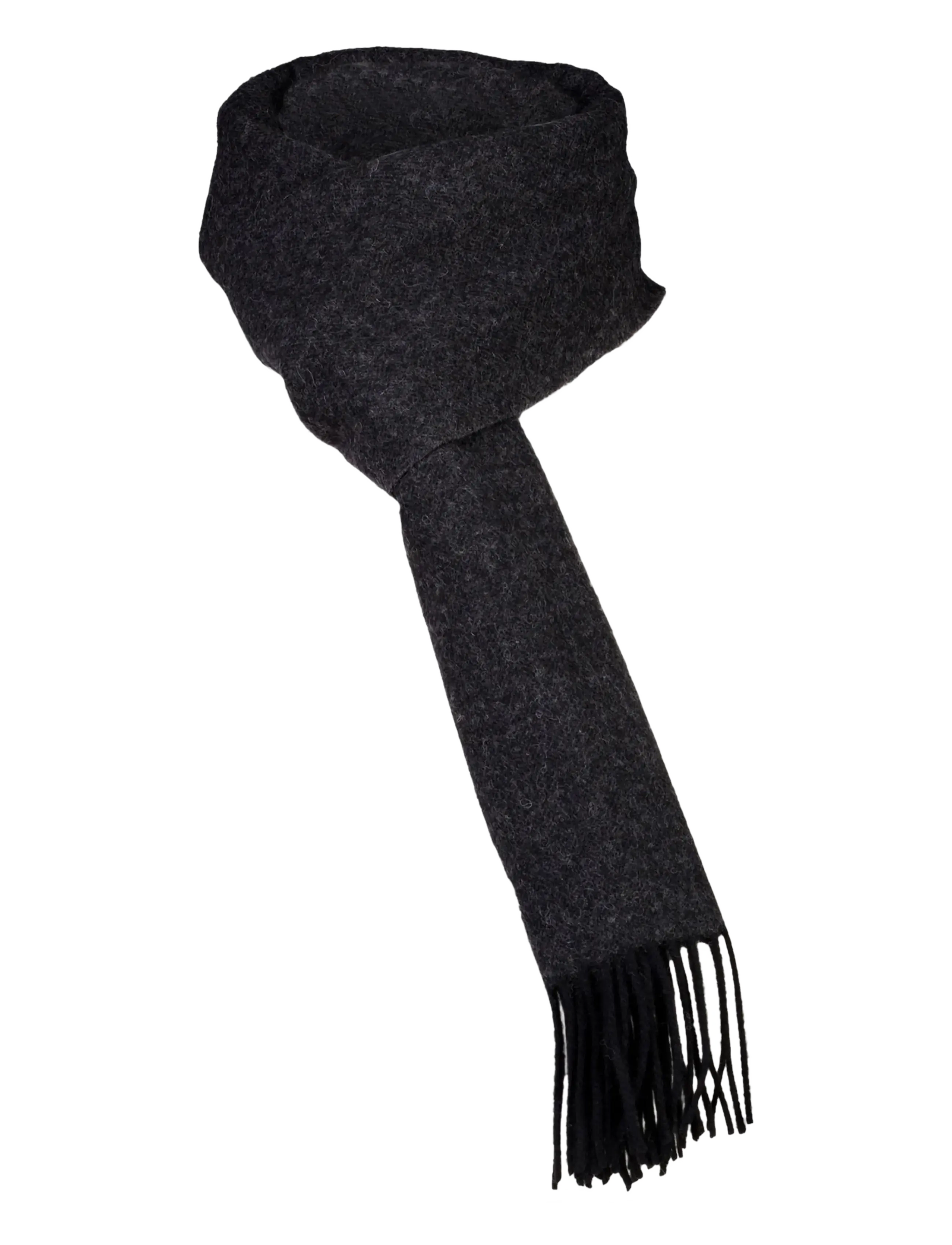 Lindbergh Herringbone wool scarf - Kollektionen - BLACK / black