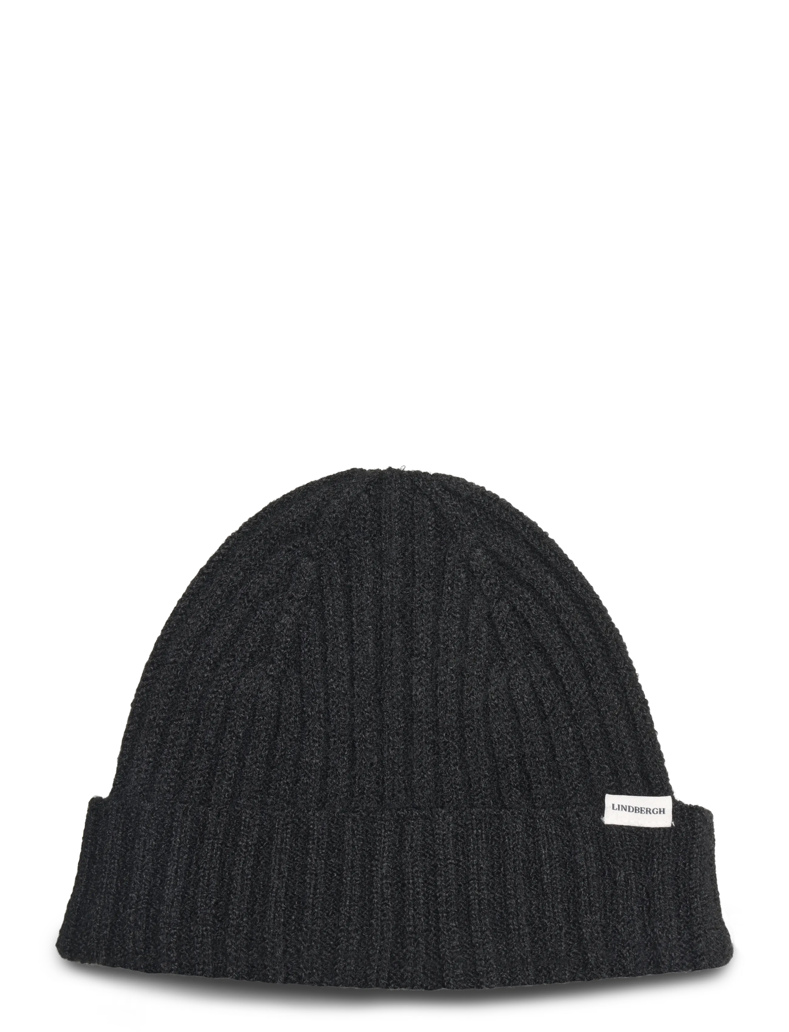 Lindbergh Knit beanie - Asusteet - BLACK / black