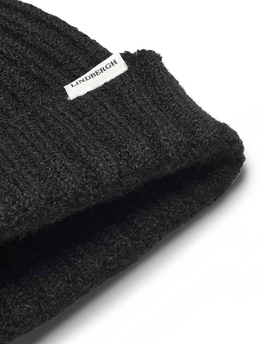 Lindbergh - Knit beanie - kollektionen - black - 2