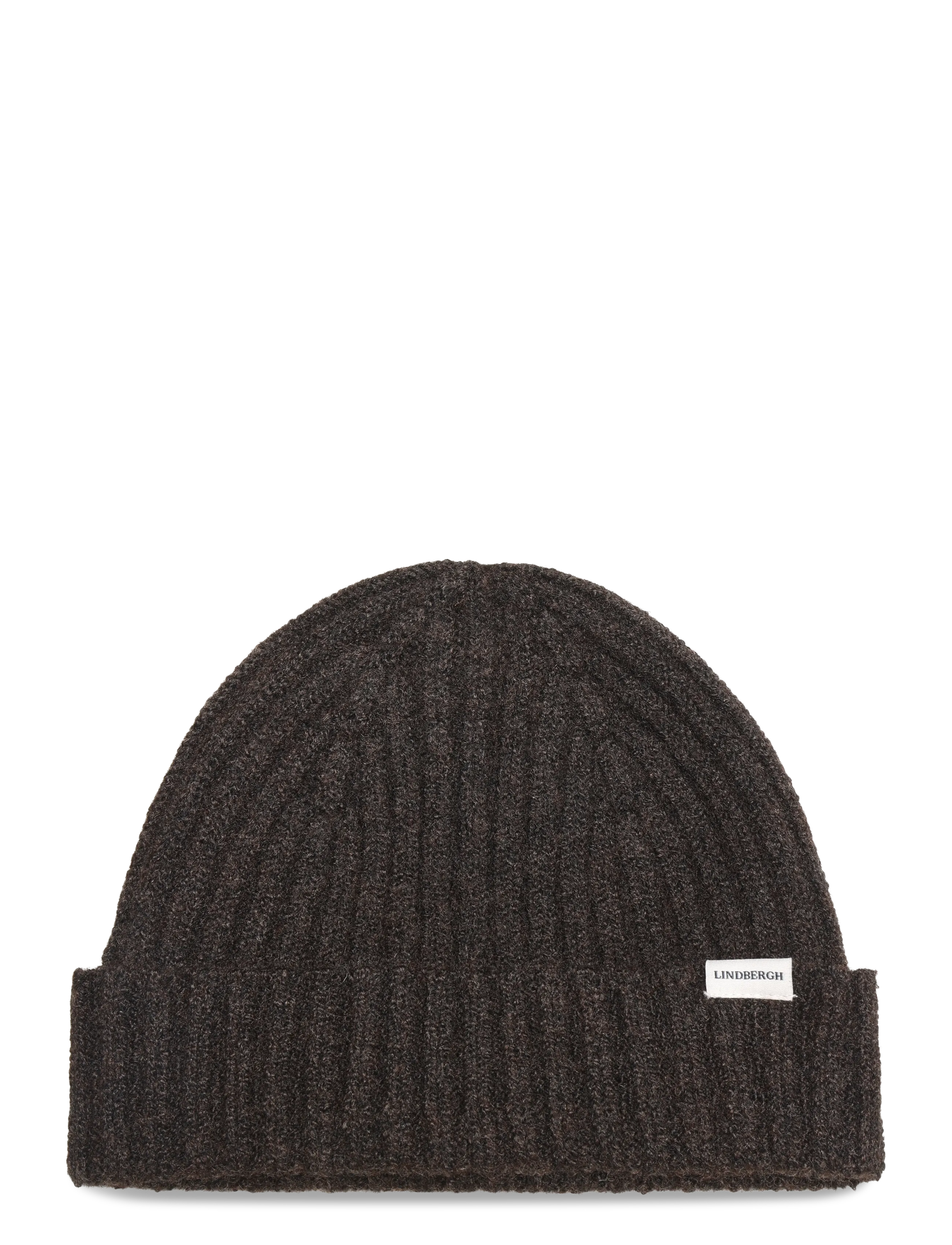 Lindbergh Knit beanie - Asusteet - BROWN MEL / brown