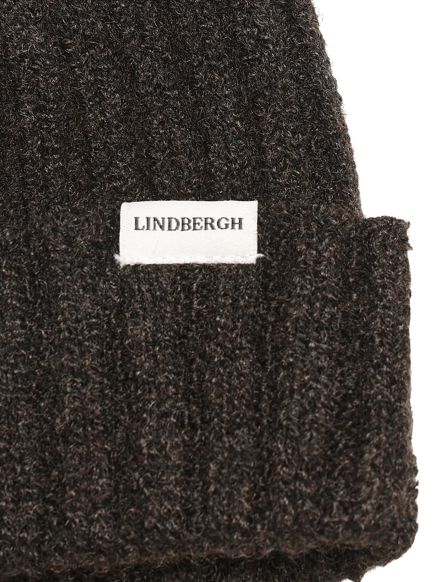 Lindbergh - Knit beanie - mallistot - brown mel - 2