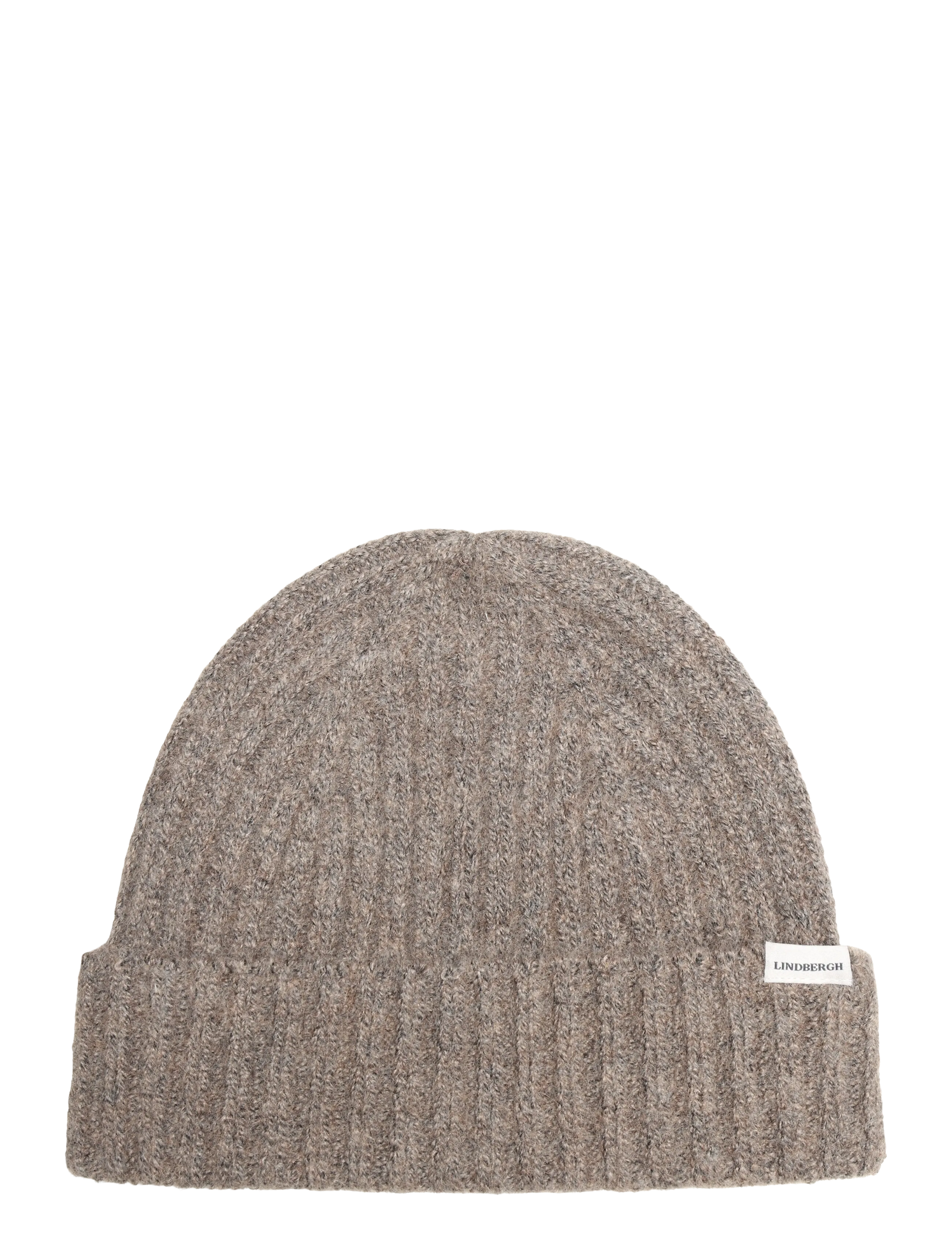 Lindbergh Knit beanie - Asusteet - DK SAND MEL / brown