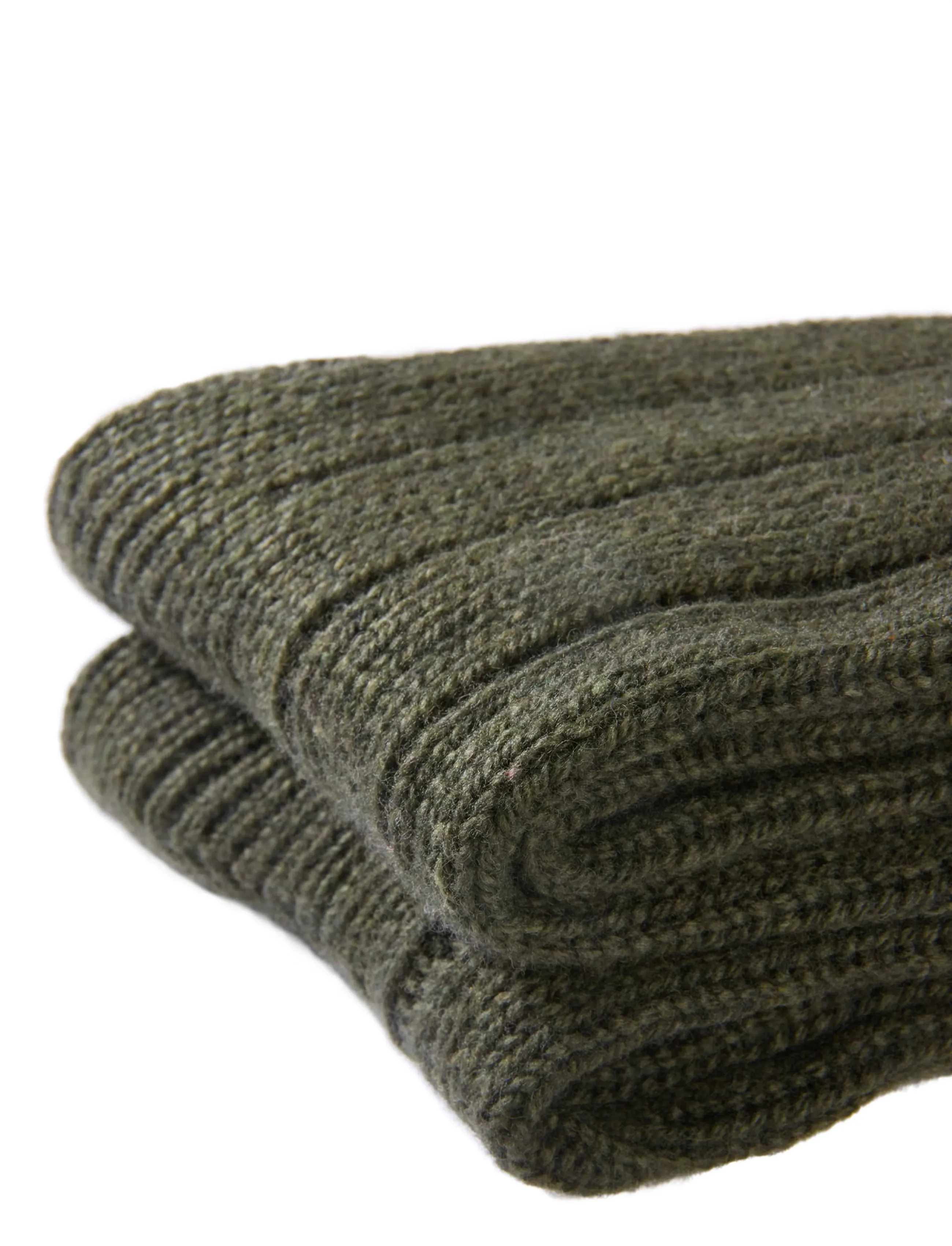 Lindbergh - 2 pack rag wool sock - crew socks - army mel - 4
