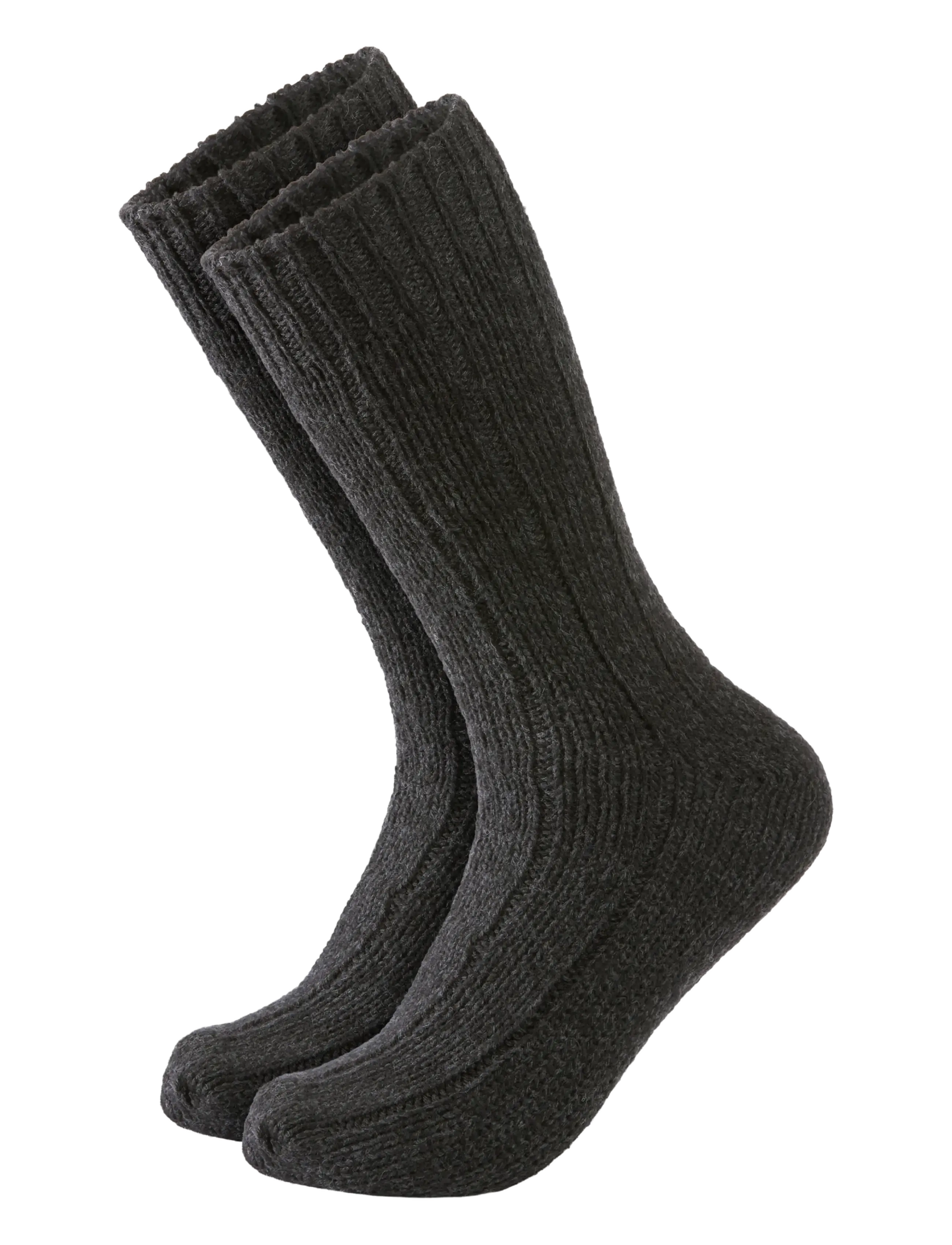 Lindbergh 2 pack rag wool sock - Kollektionen - BLACK TWIST / black