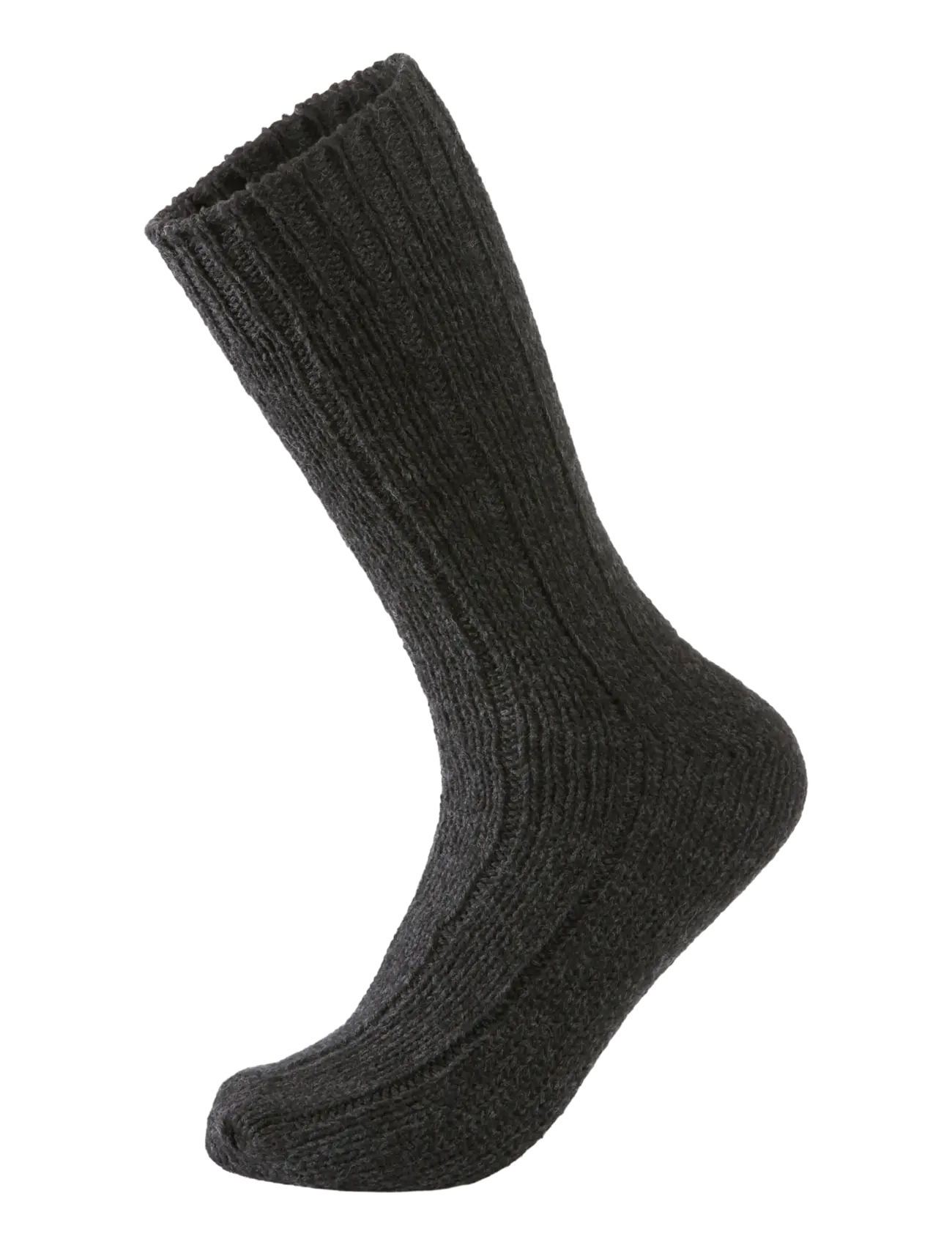 Lindbergh - 2 pack rag wool sock - tennissocken - black twist - 1