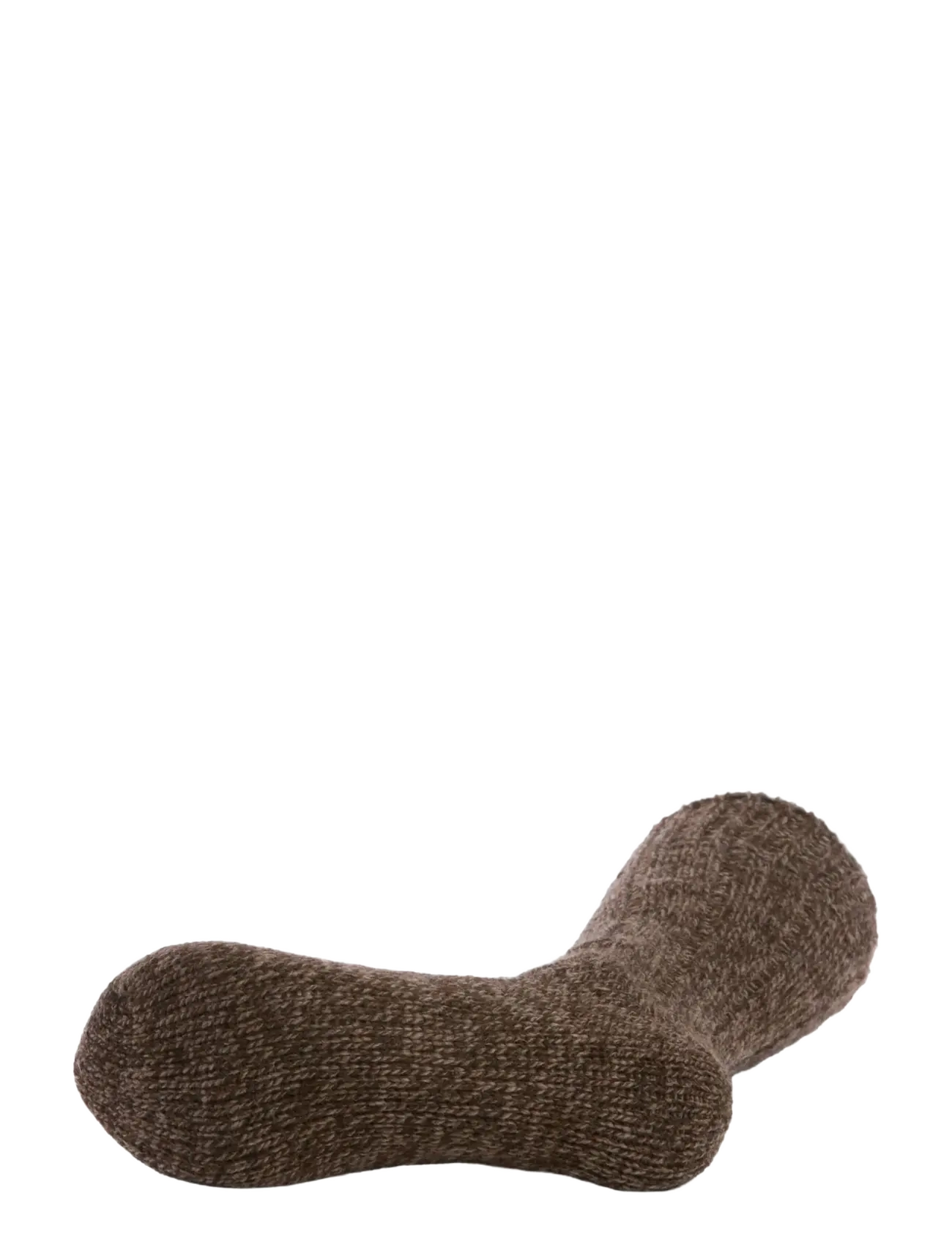 Lindbergh - 2 pack rag wool sock - crew socks - brown twist - 3