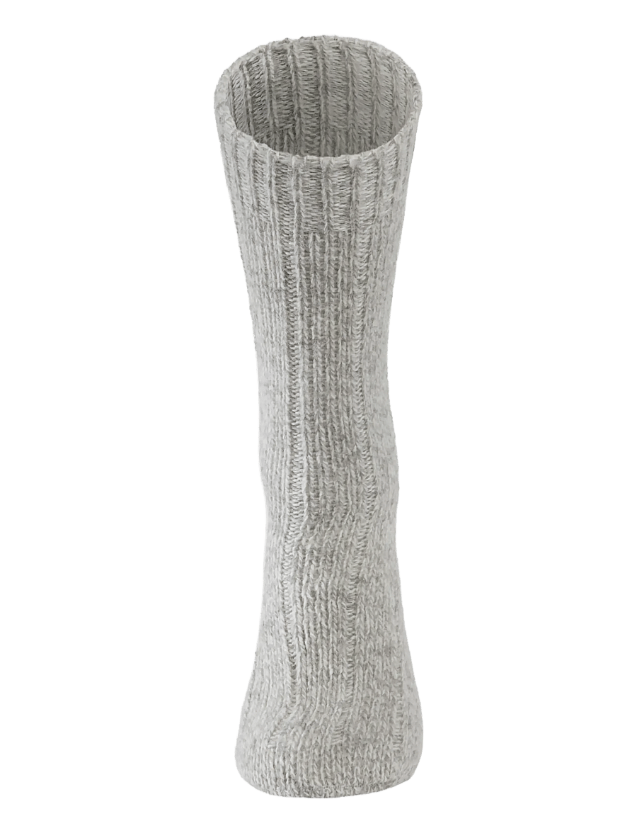 Lindbergh - 2 pack rag wool sock - crew socks - lt grey twist - 2