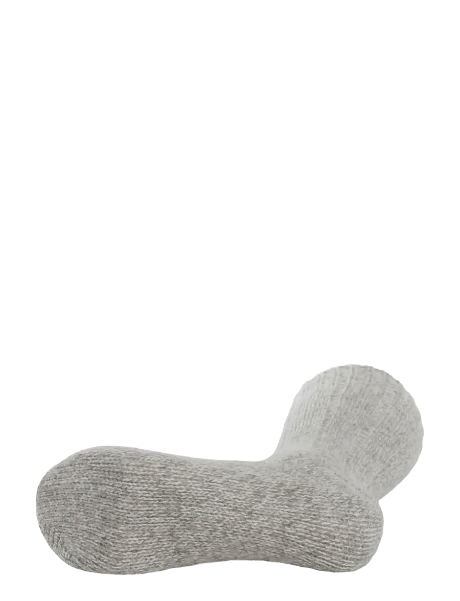 Lindbergh - 2 pack rag wool sock - crew socks - lt grey twist - 3