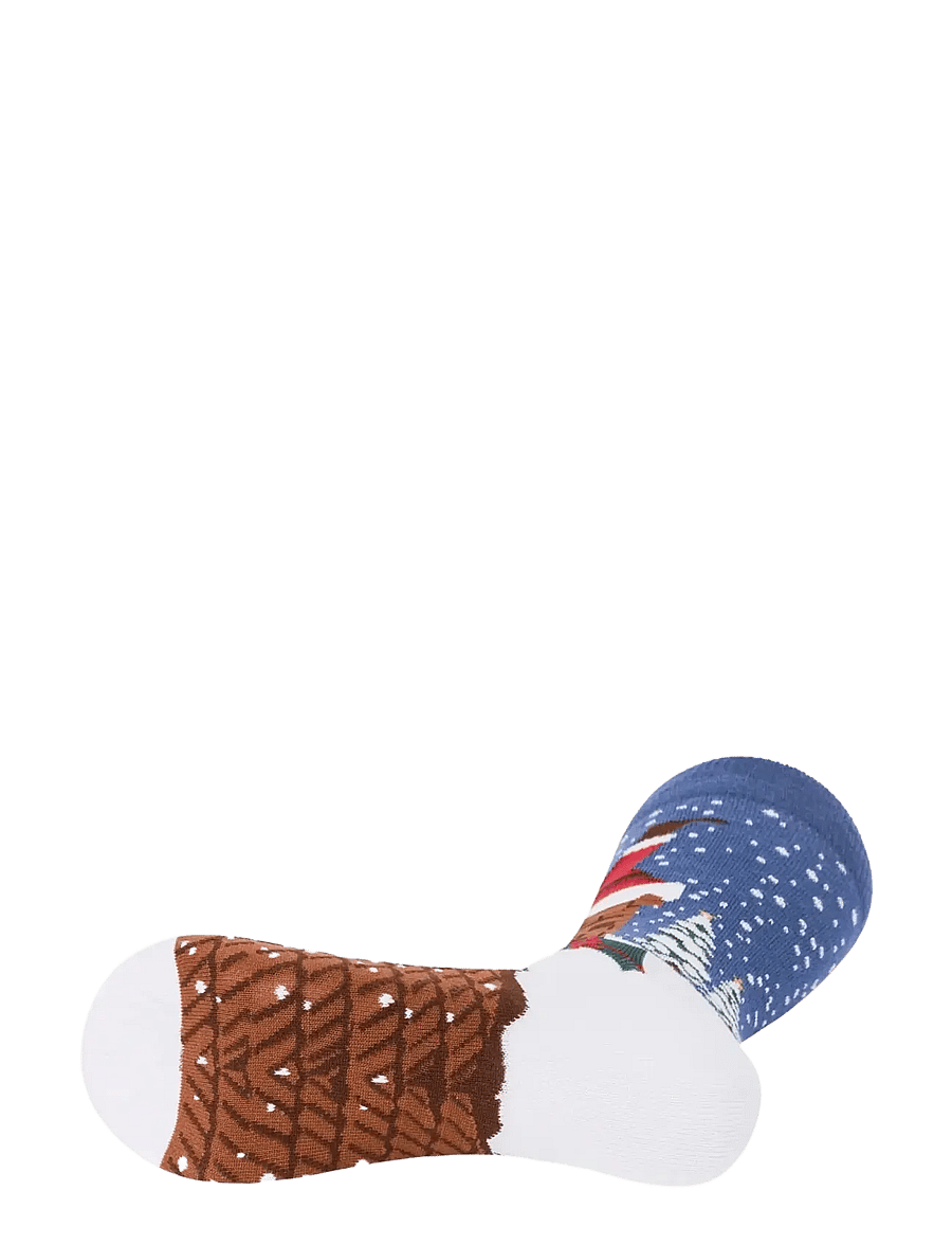 Lindbergh - Christmas bamboo sock - klassikalised sokid - blue ocean - 2