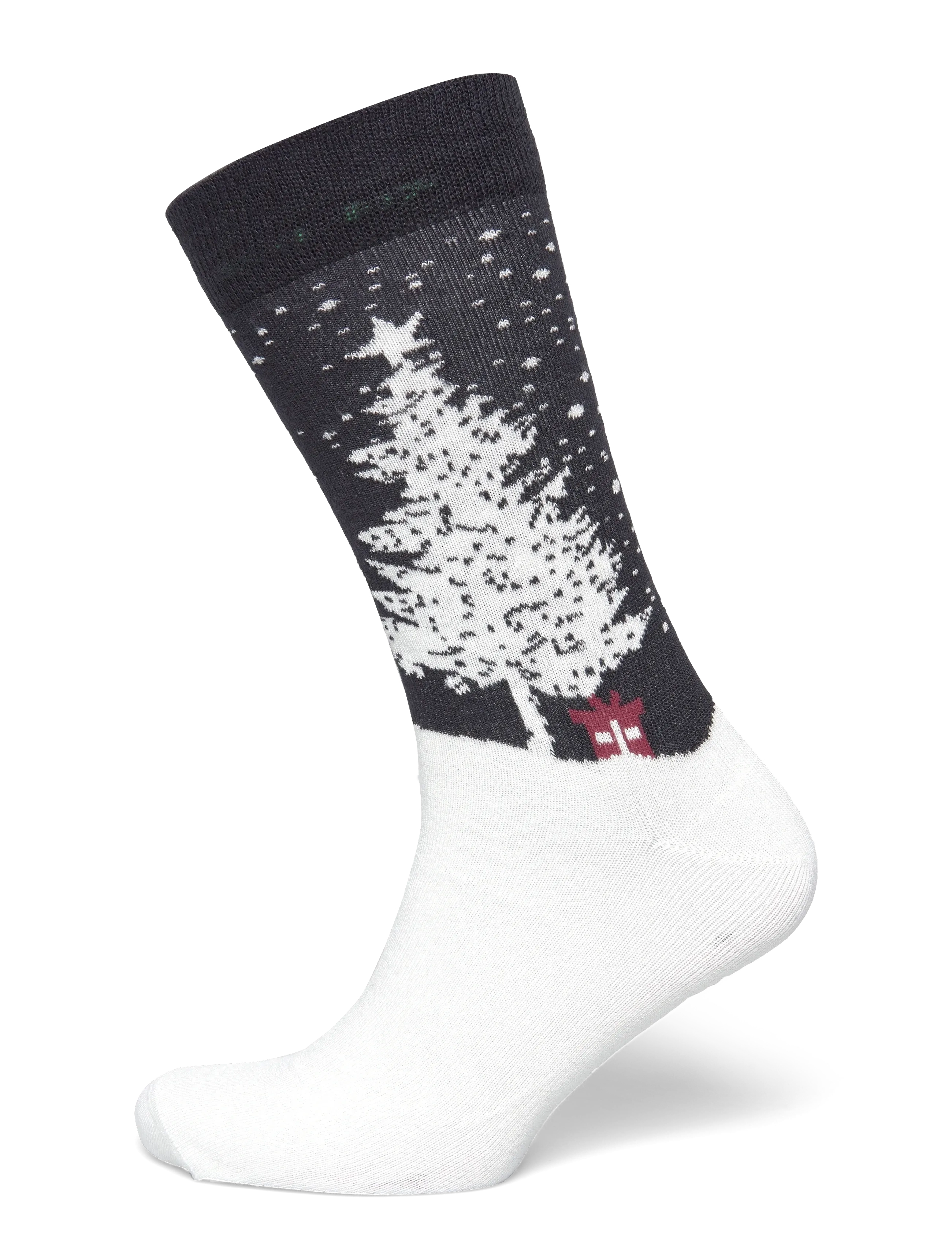 Lindbergh Christmas bamboo sock - Sokid - OFF WHITE / white