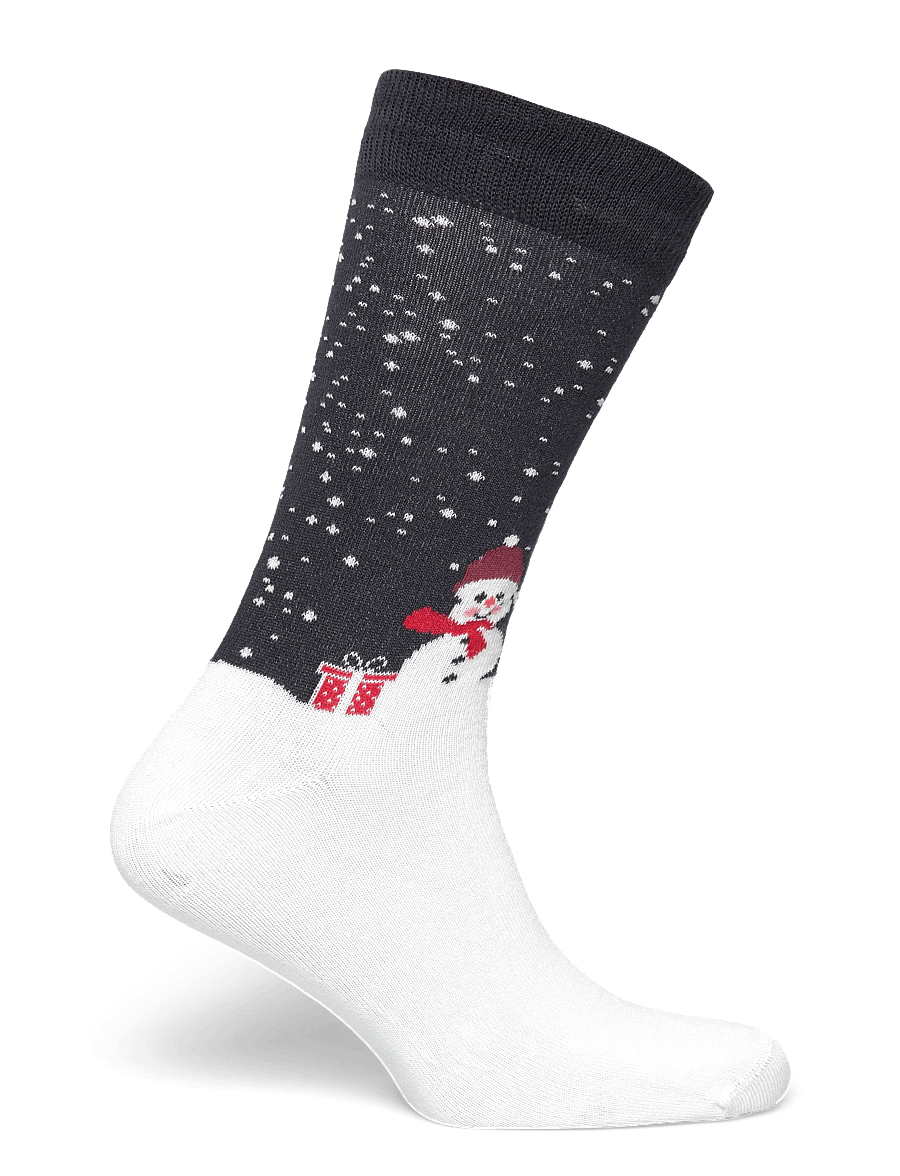 Lindbergh - Christmas bamboo sock - klassikalised sokid - off white - 1
