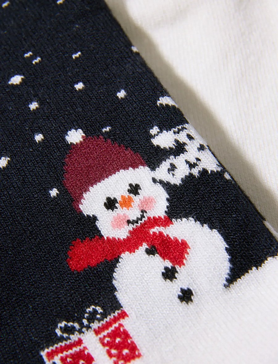 Lindbergh - Christmas bamboo sock - klassikalised sokid - off white - 3