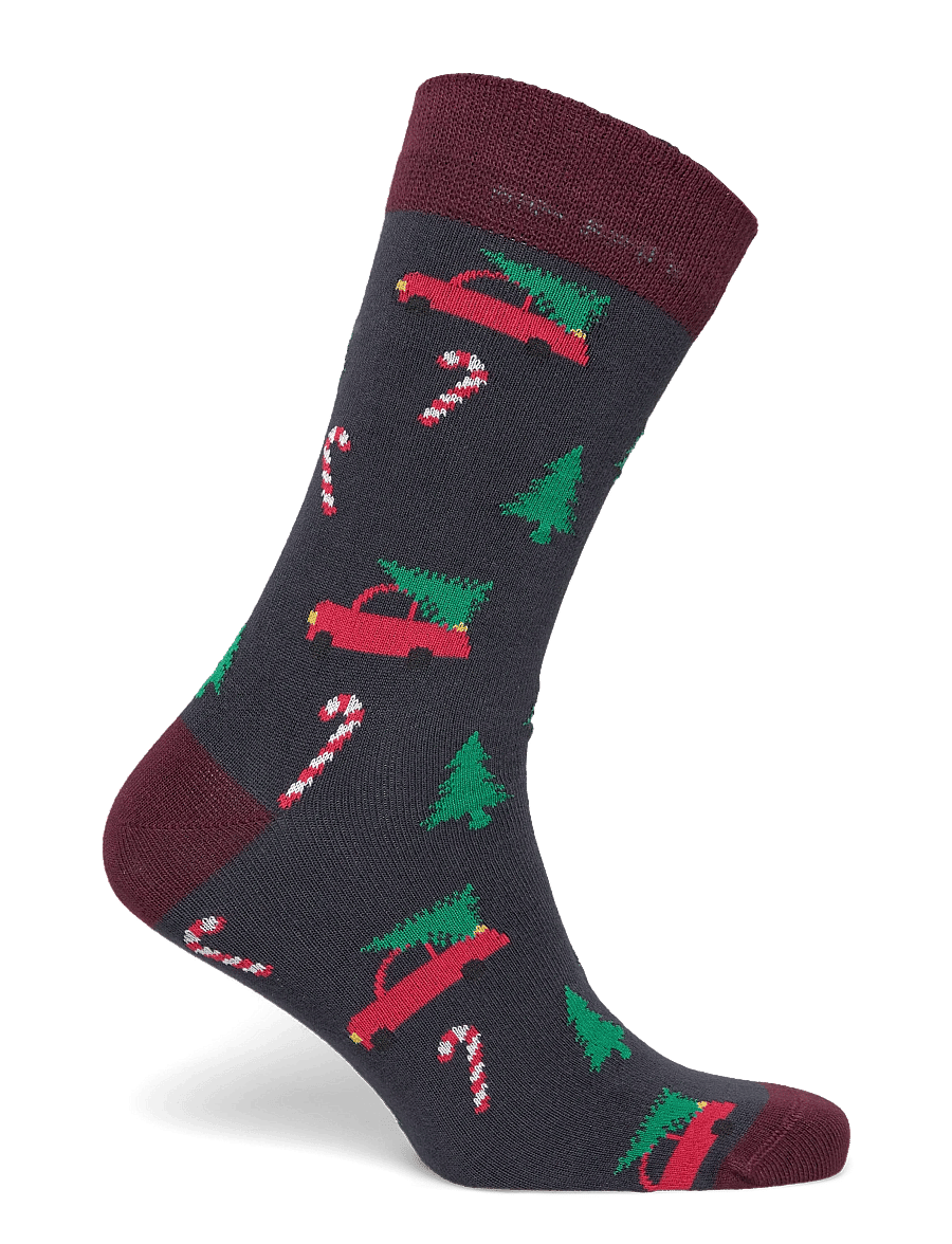 Lindbergh - Christmas bamboo sock - klassikalised sokid - navy - 1