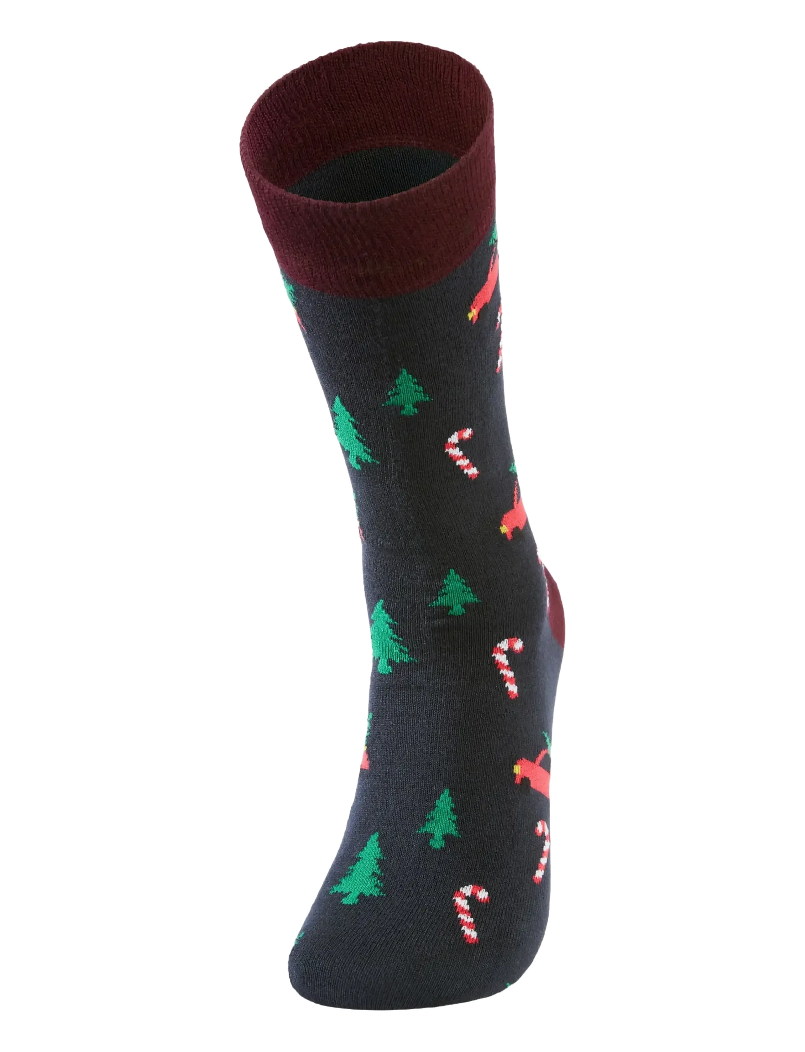 Lindbergh - Christmas bamboo sock - klassikalised sokid - navy - 2