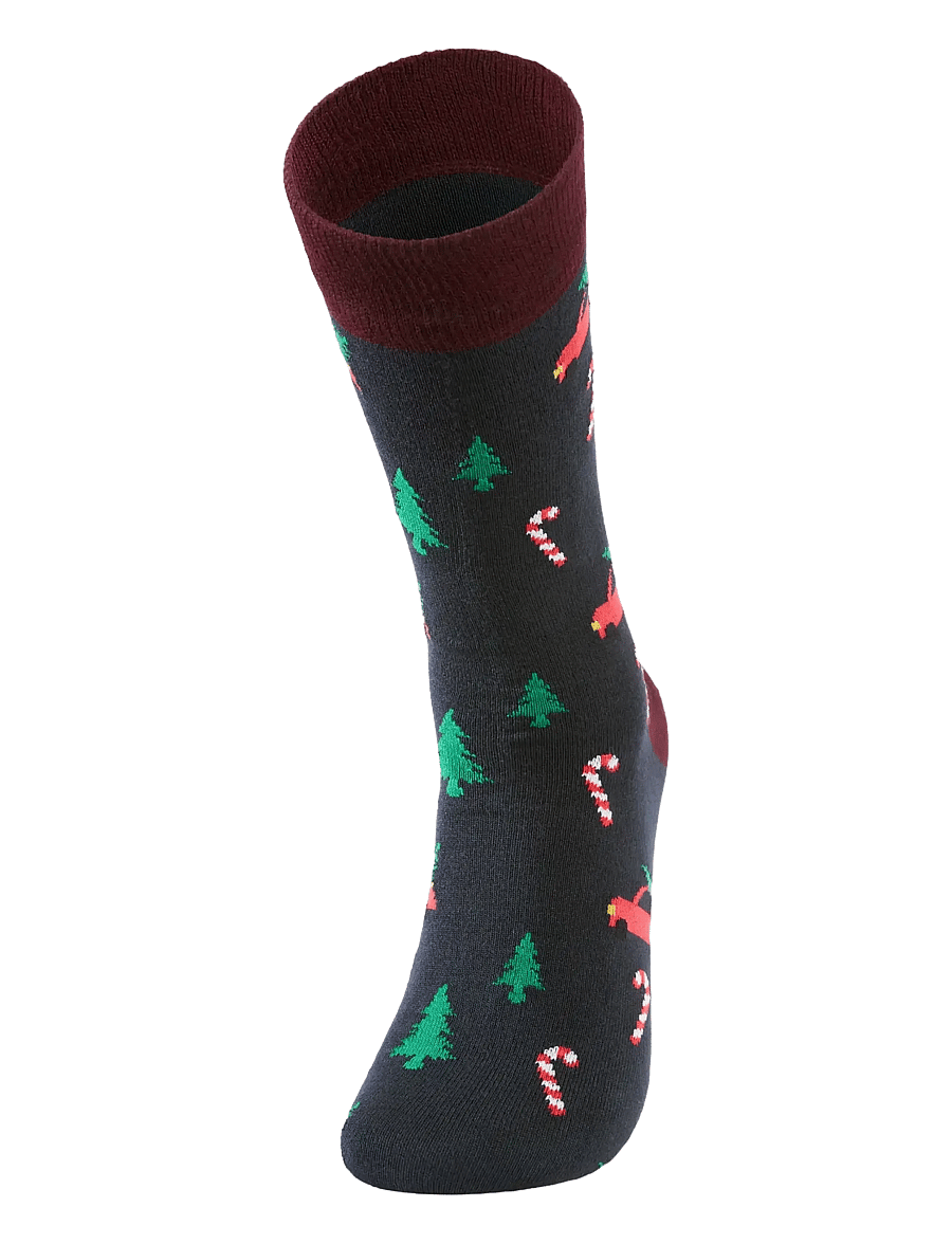 Lindbergh - Christmas bamboo sock - klassikalised sokid - navy - 2