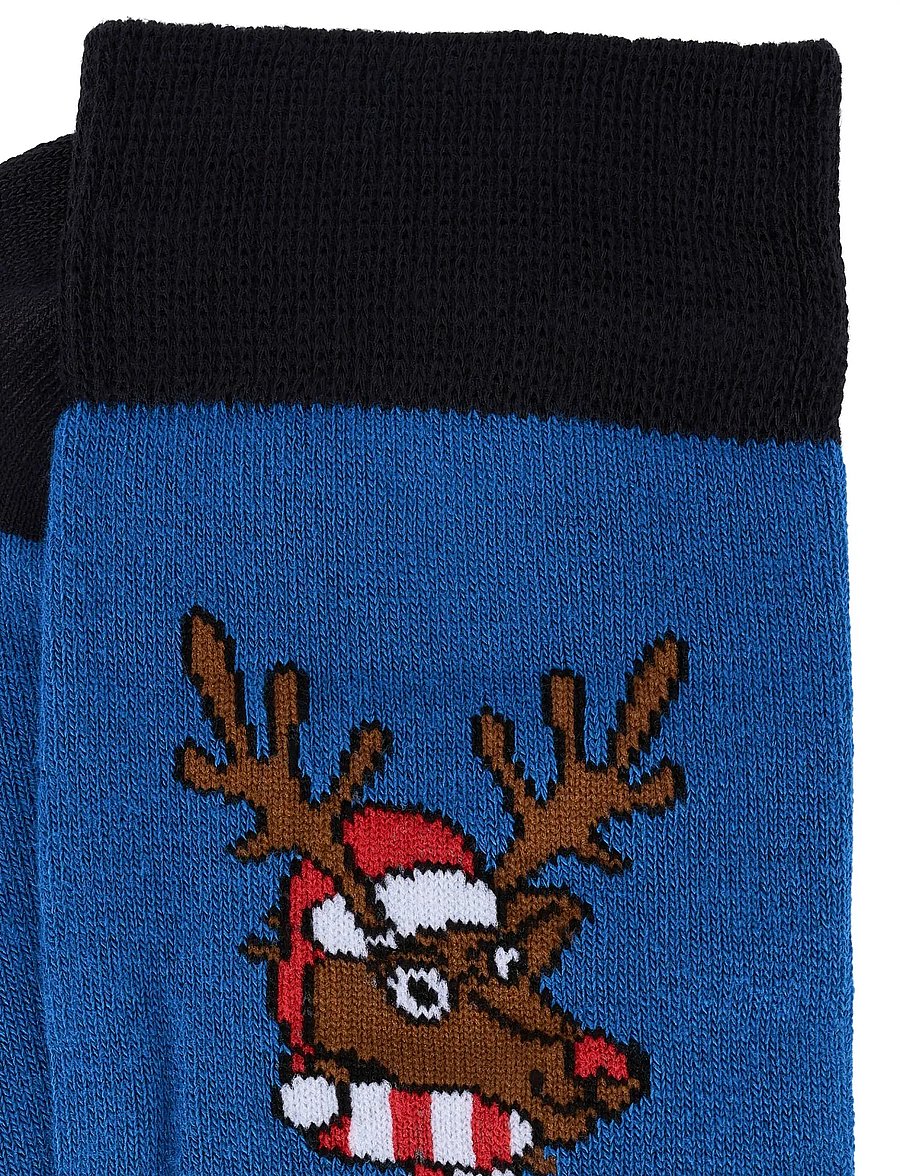 Lindbergh - Christmas bamboo sock - klassikalised sokid - blue - 3