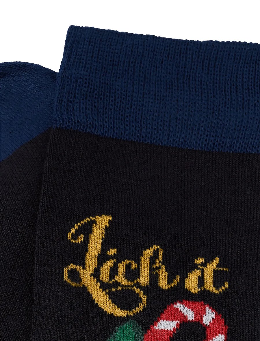 Lindbergh - Christmas bamboo sock - klassikalised sokid - dk blue - 3