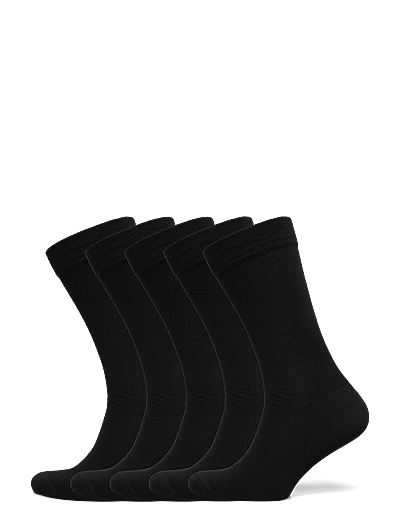 Lindbergh 5 pack cotton sock - Fødselsdagsgaver - BLACK / black