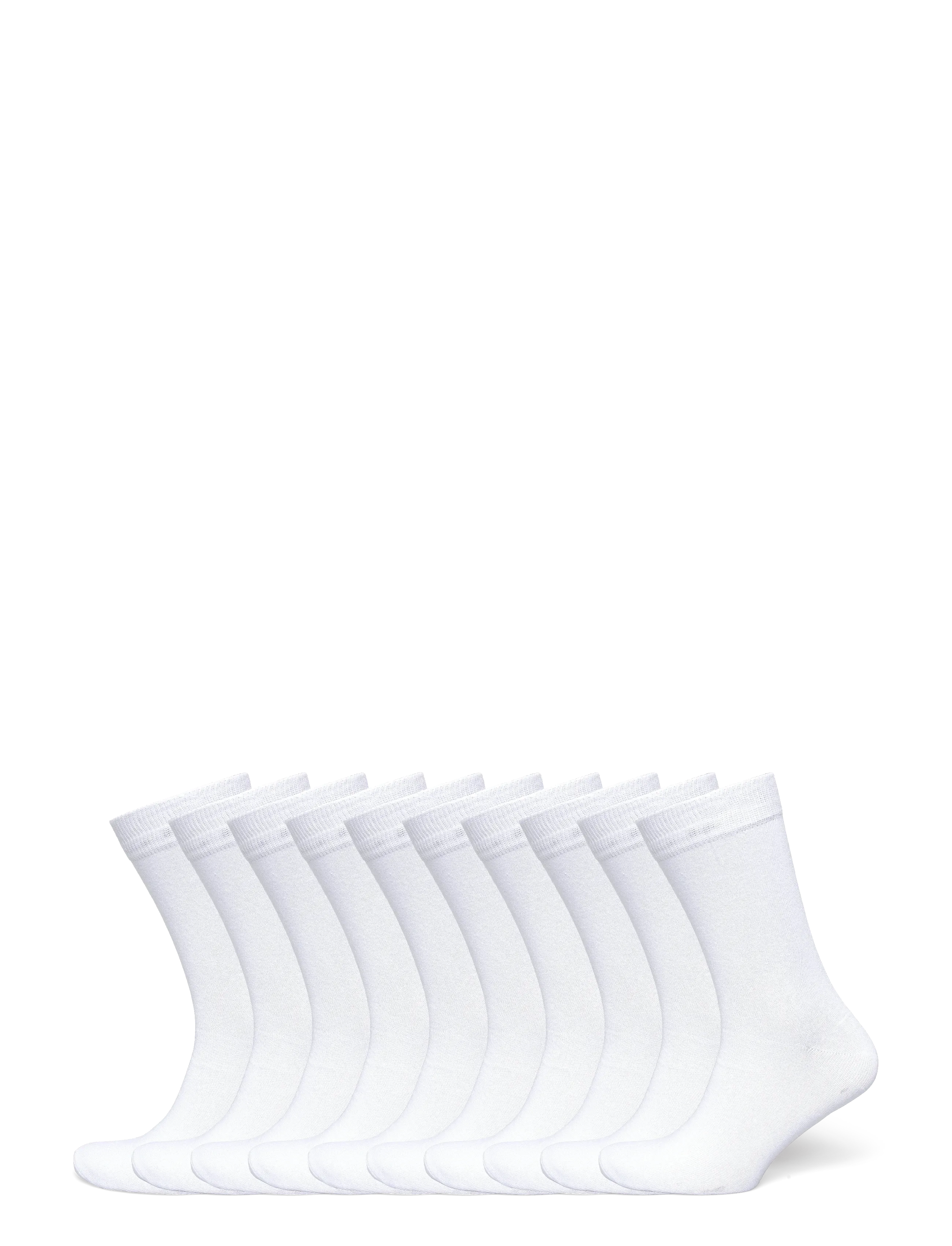 Lindbergh - 10 pack cotton sock - laveste priser - white - 2