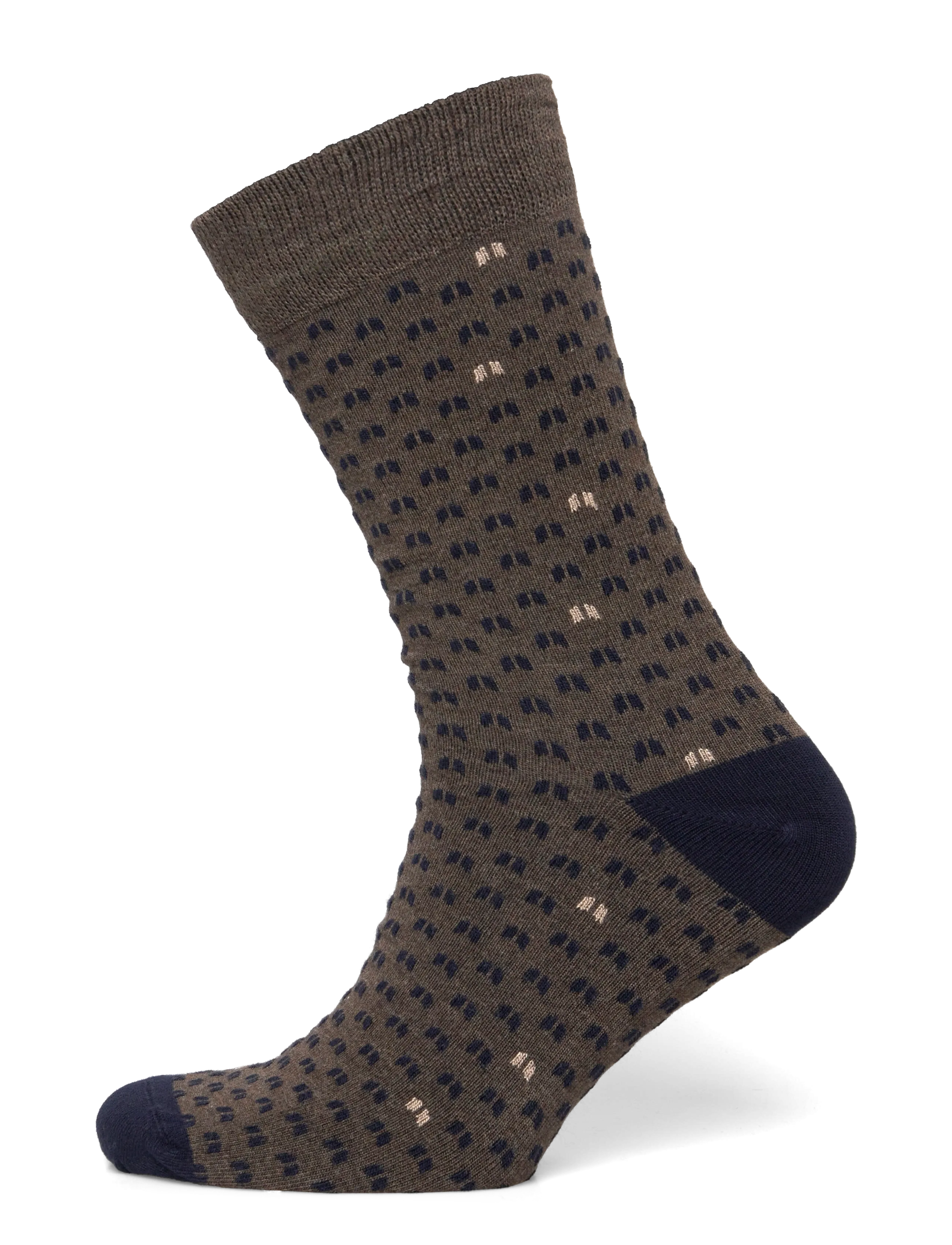 Pattern bamboo sock - DK SAND MEL