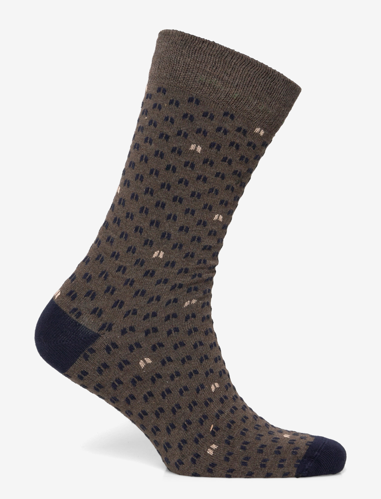 Lindbergh - Pattern bamboo sock - laveste priser - dk sand mel - 1
