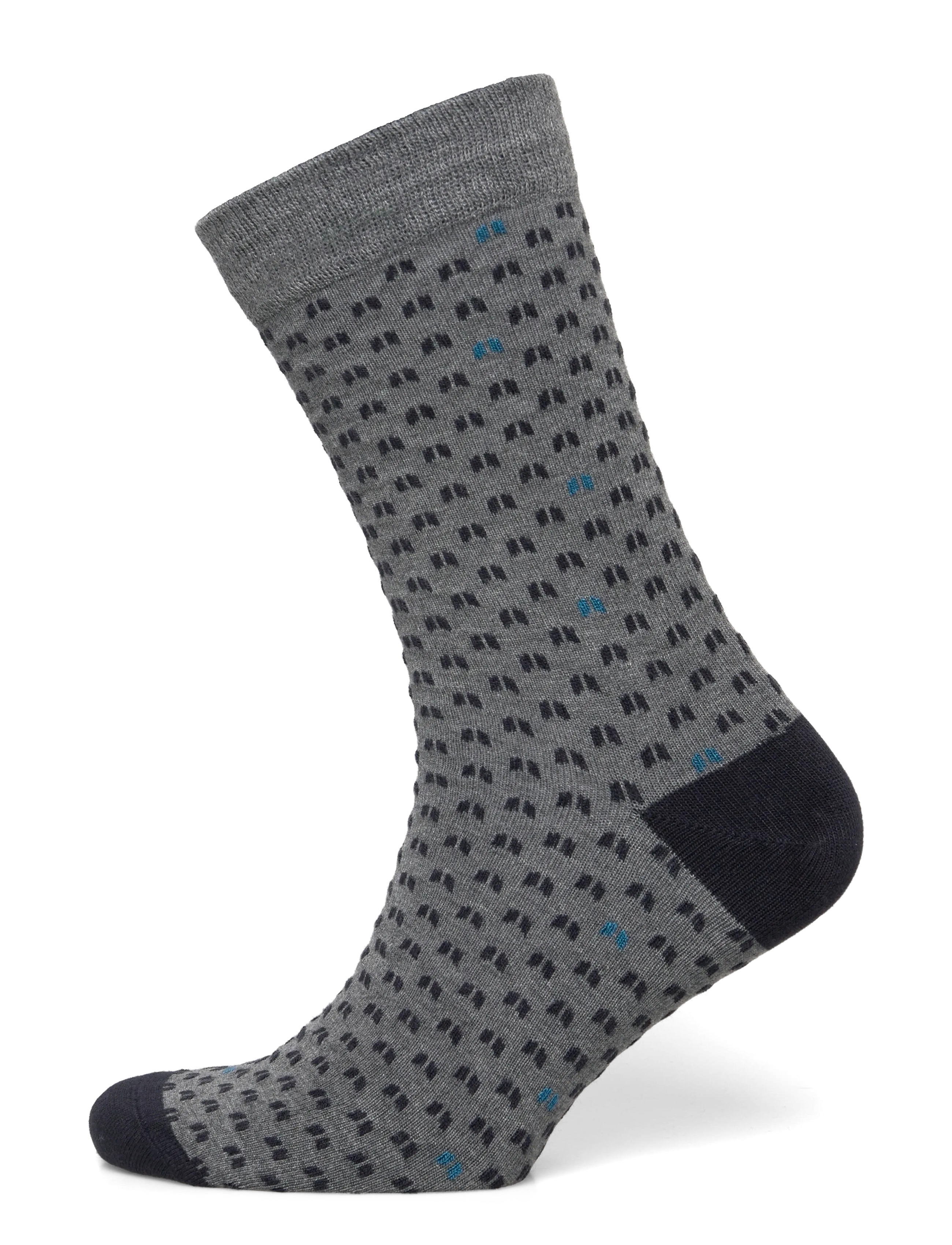 Lindbergh Pattern bamboo sock - Unterwäsche - GREY MEL / grey