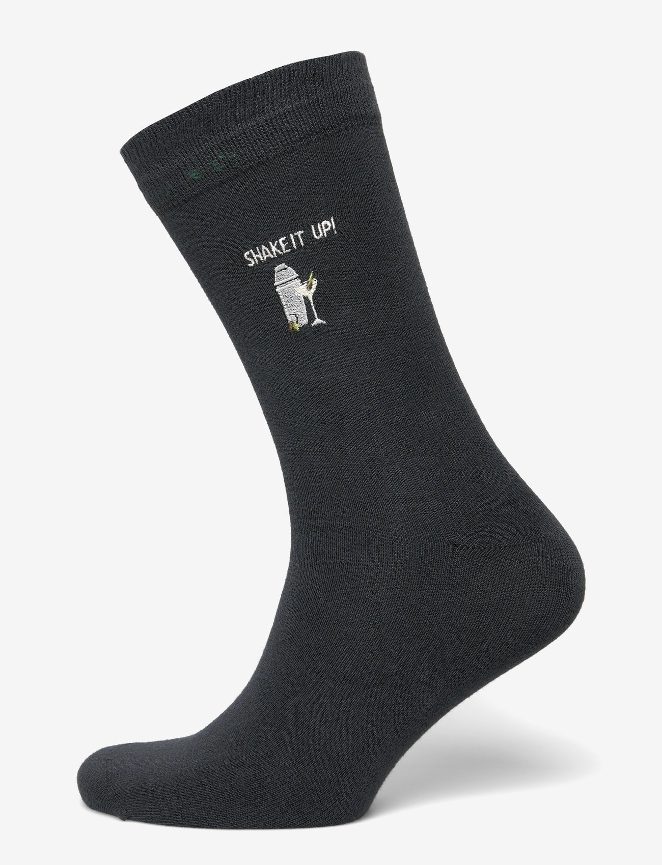 Lindbergh - Embroidery bamboo sock - klassikalised sokid - dk grey - 0