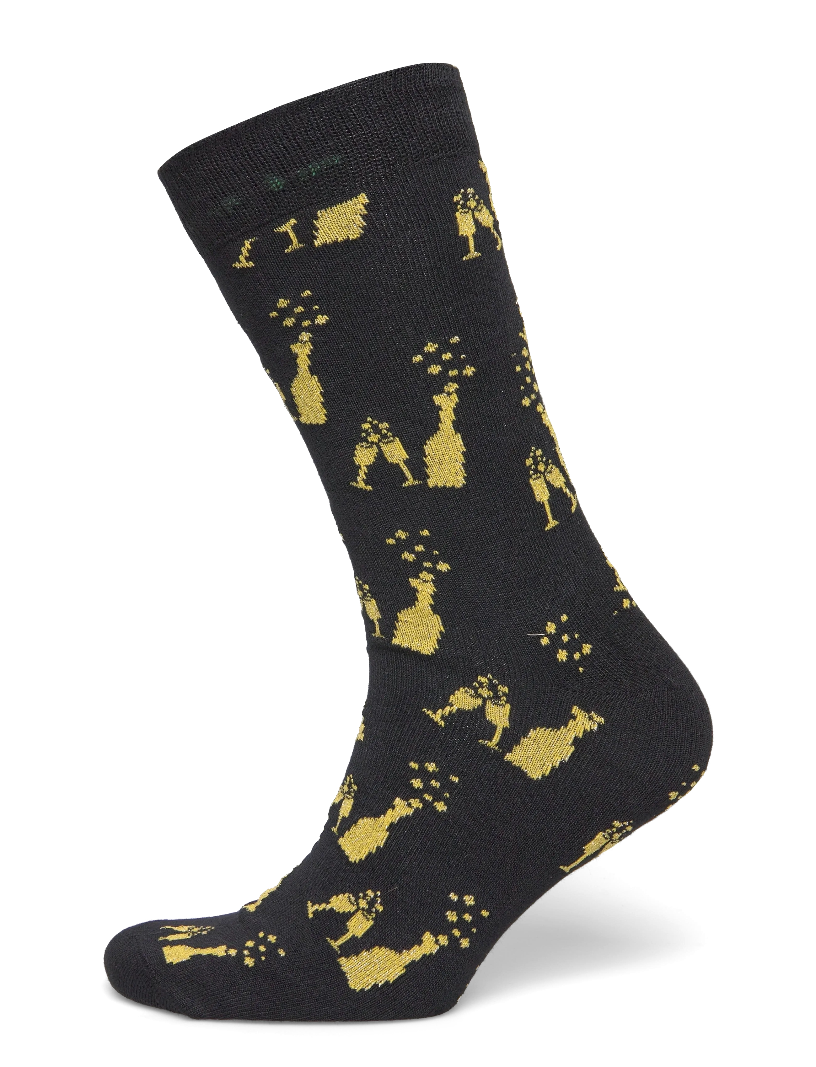New year bamboo sock - BLACK