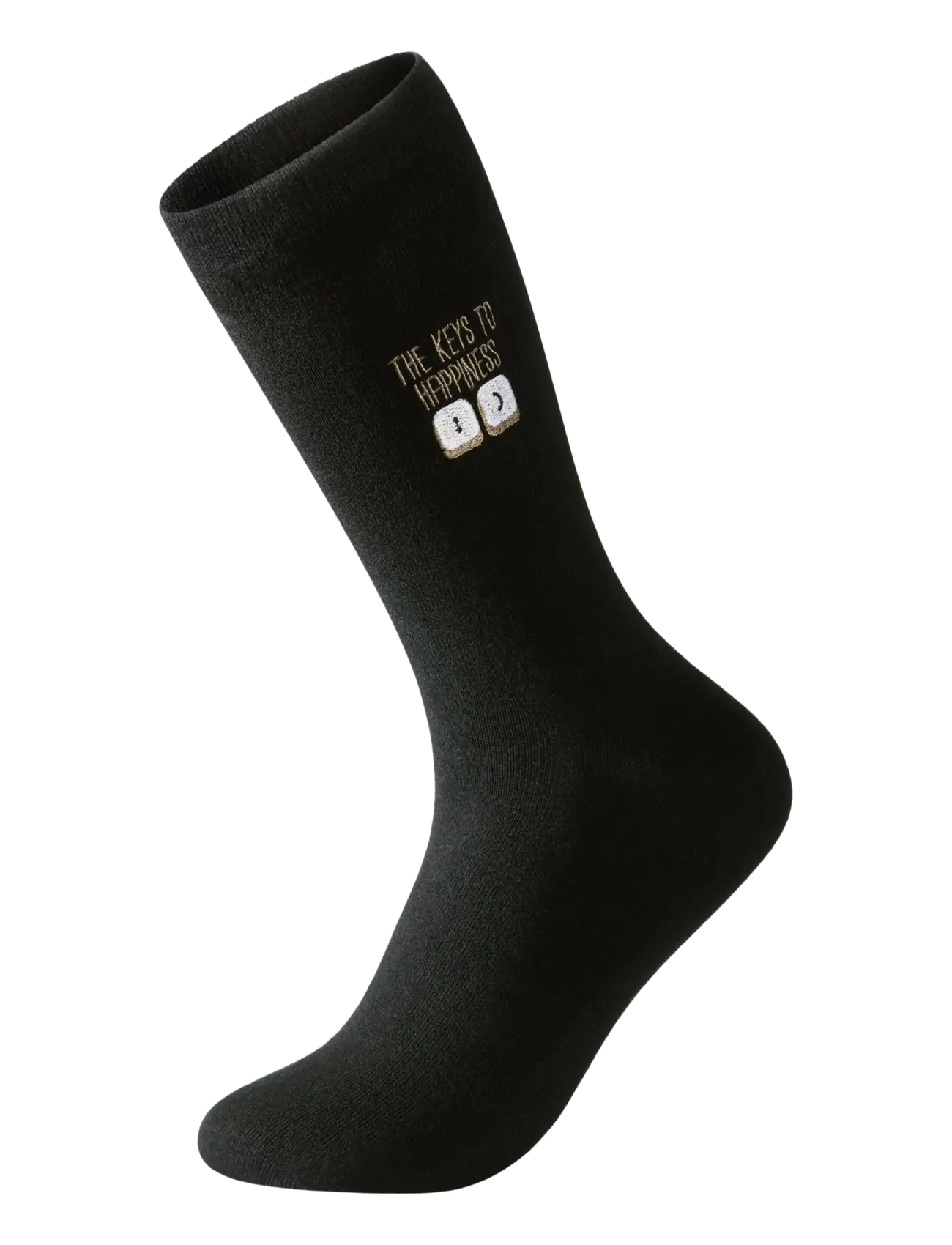 Lindbergh Embroidery bamboo sock - Kollektionen - BLACK / black