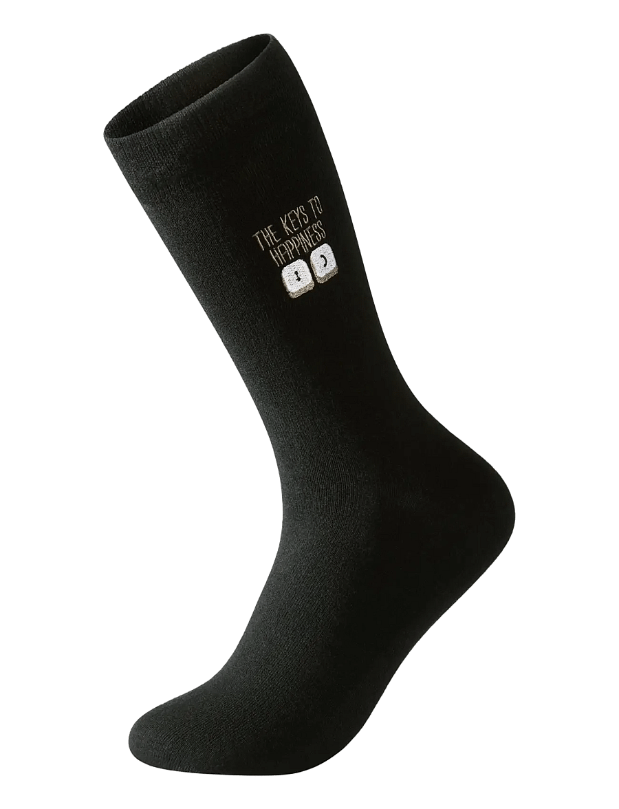 Lindbergh - Embroidery bamboo sock - tennissocken - black - 0