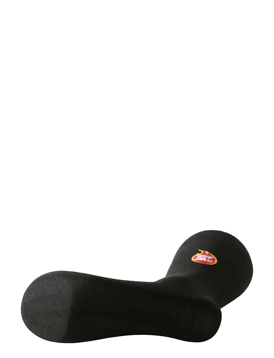 Lindbergh - Embroidery bamboo sock - crew socks - black ink - 2