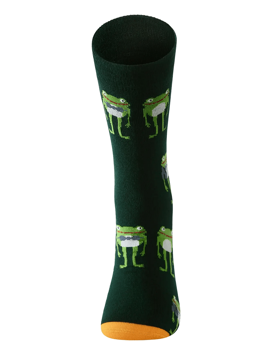 Lindbergh - Animal bamboo sock - tennissocken - green - 1