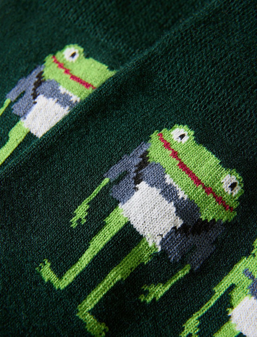 Lindbergh - Animal bamboo sock - tennissocken - green - 3