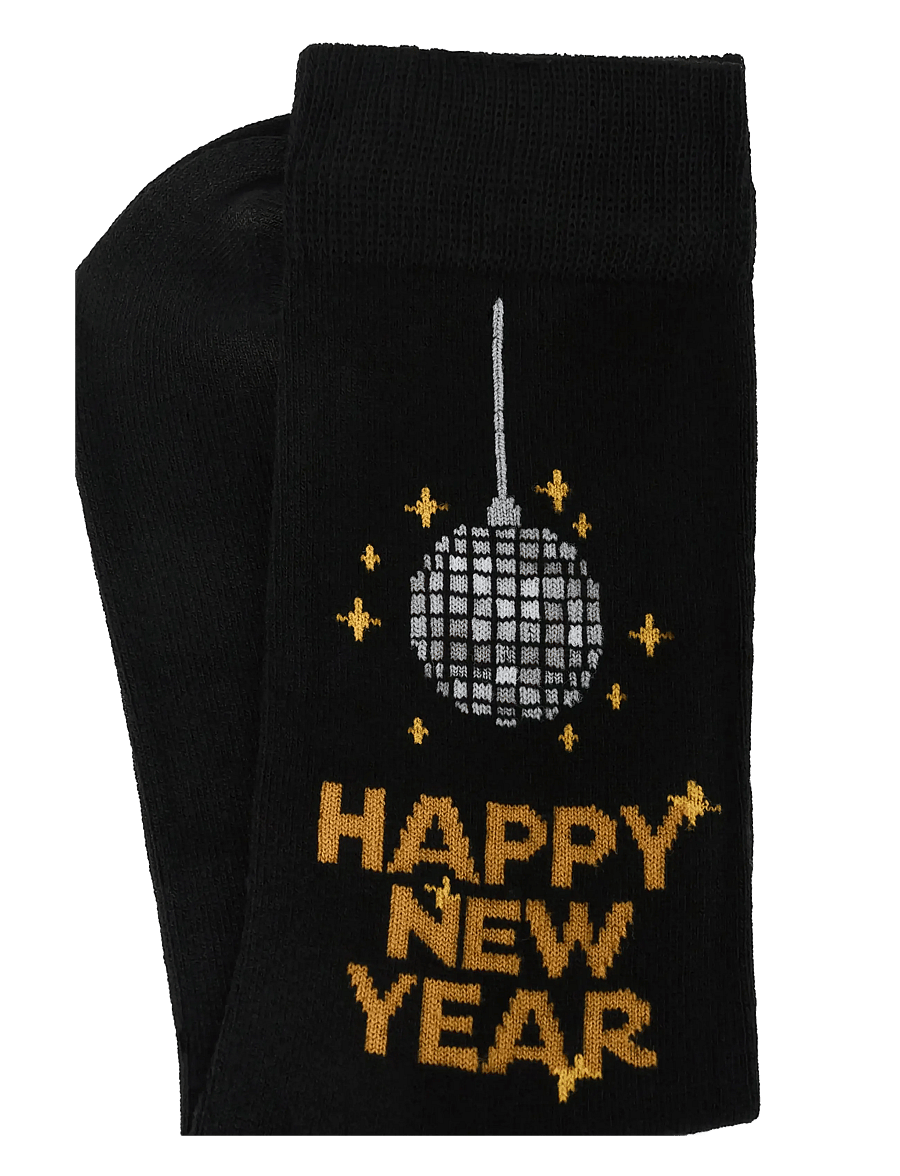 Lindbergh - New year bamboo sock - sokker - black - 3