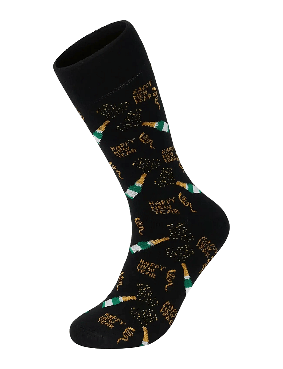 Lindbergh - New year bamboo sock - tennissocken - gold - 0