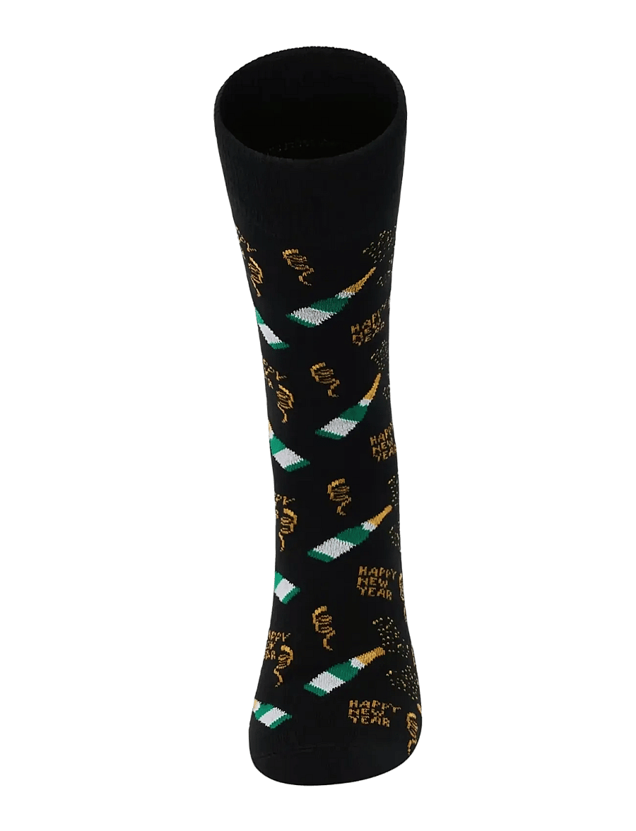 Lindbergh - New year bamboo sock - tennissocken - gold - 1