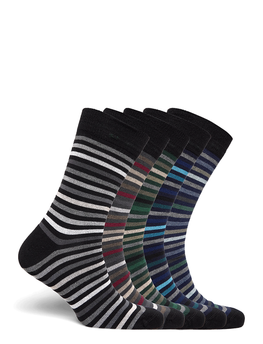 Lindbergh - 5 pack bamboo sock - crew socks - mixed - 1