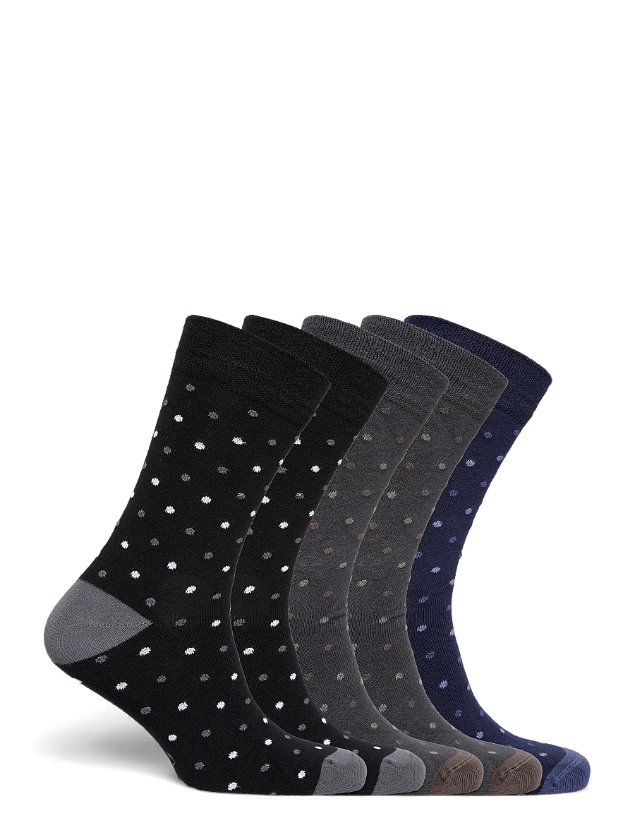 Lindbergh - 5 pack bamboo sock - crew socks - mixed - 1