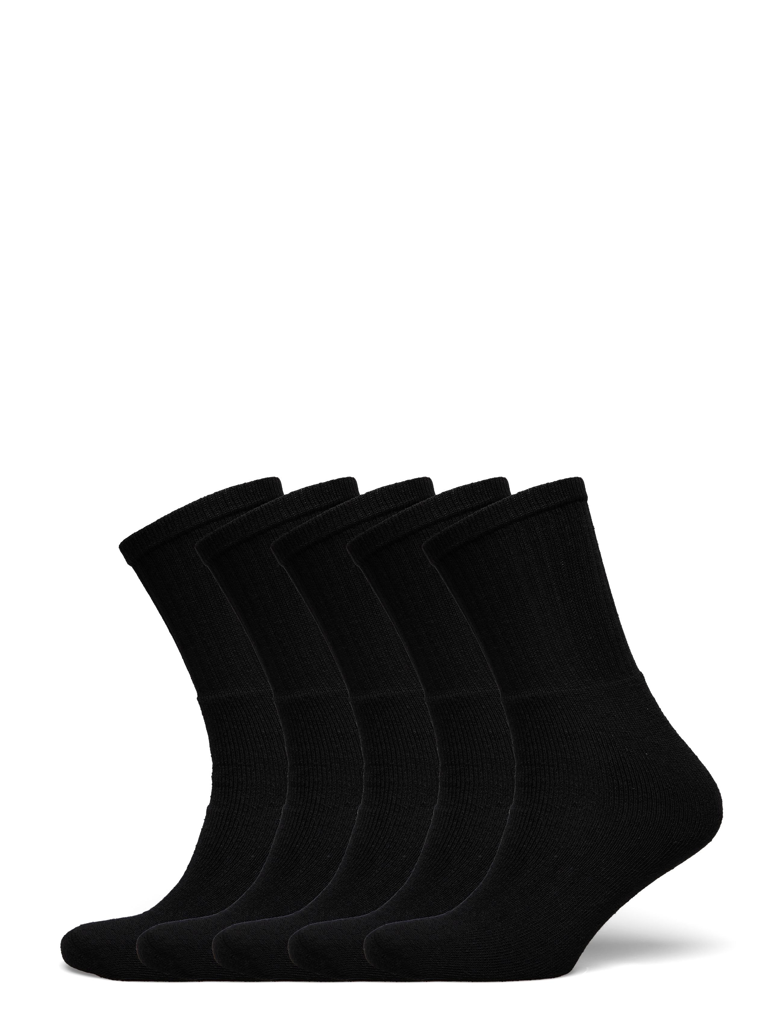 5pack recycle tennis sock - BLACK