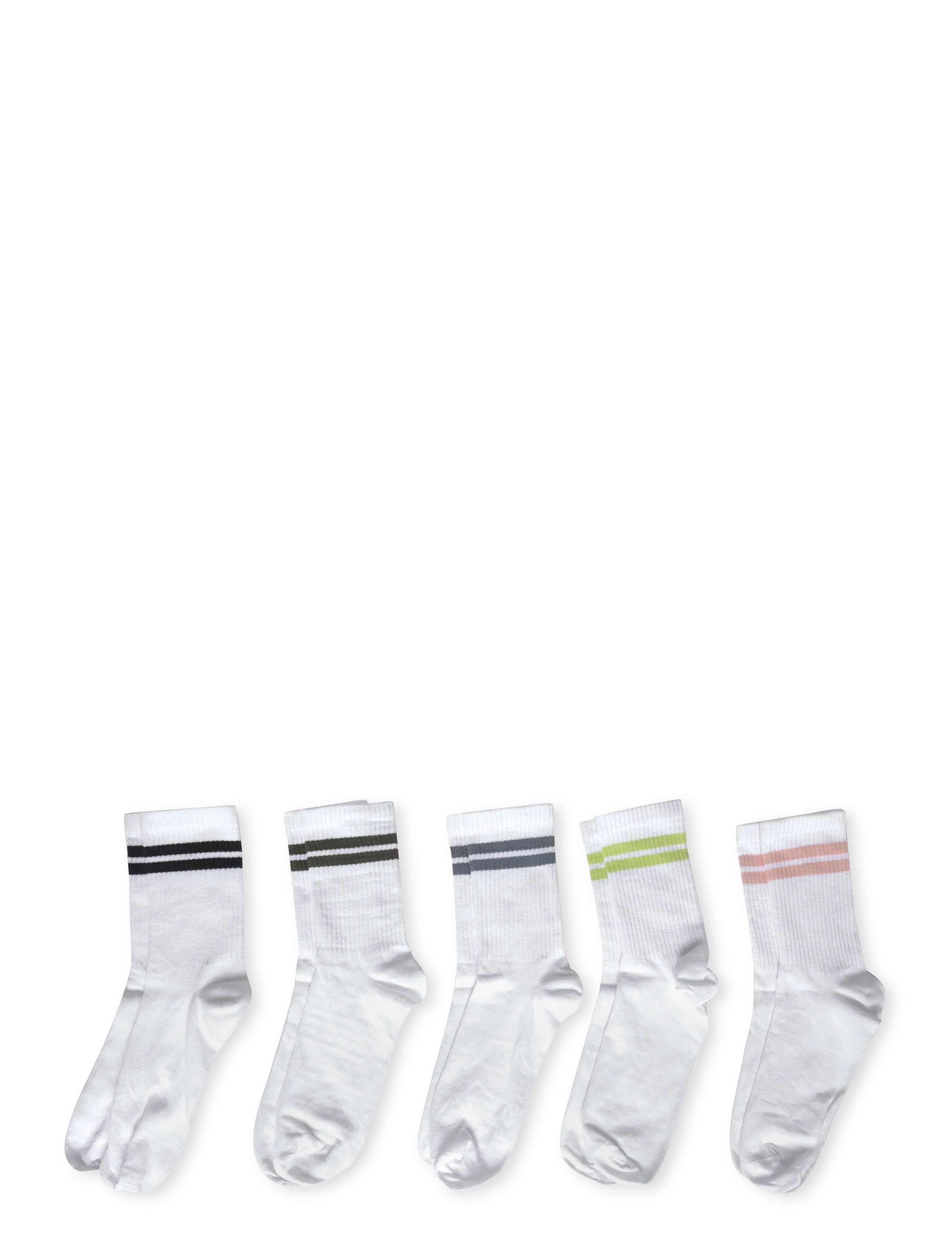 Lindbergh - 5 pk sock contrast stripe - lägsta priserna - multi - 1