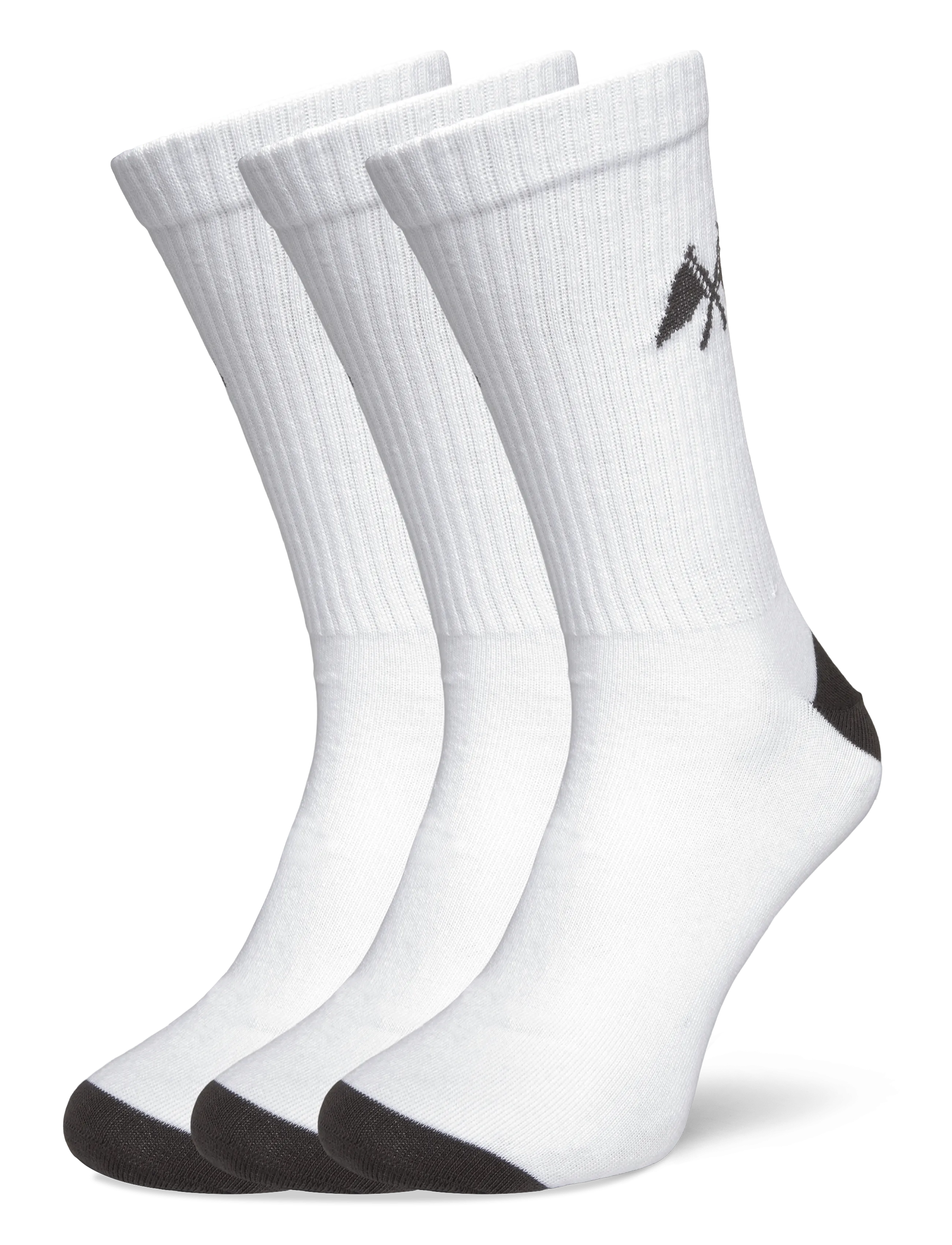 Lindbergh 3 pk logo sock - Crew-socken - BROWN / white