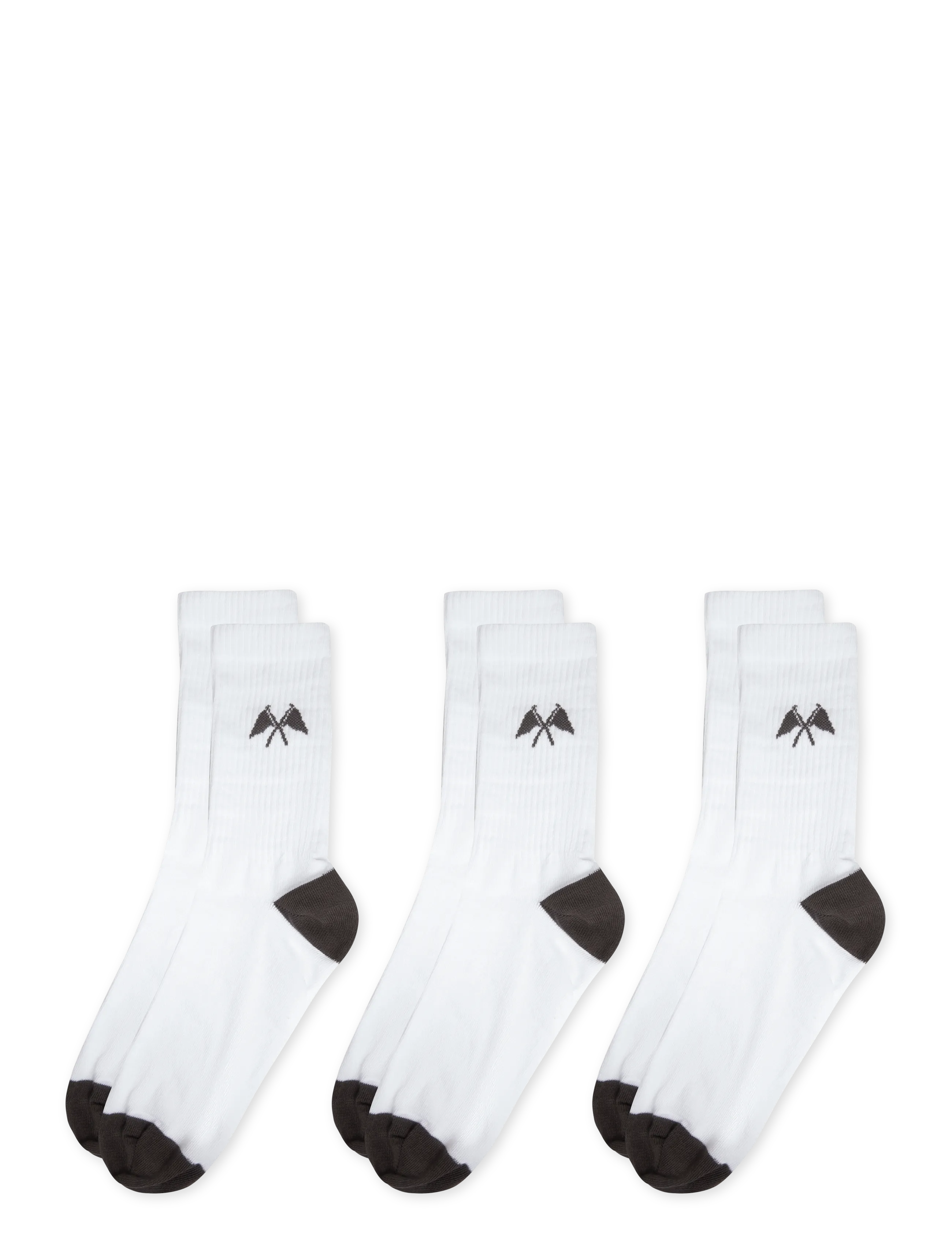 Lindbergh - 3 pk logo sock - die niedrigsten preise - brown - 1