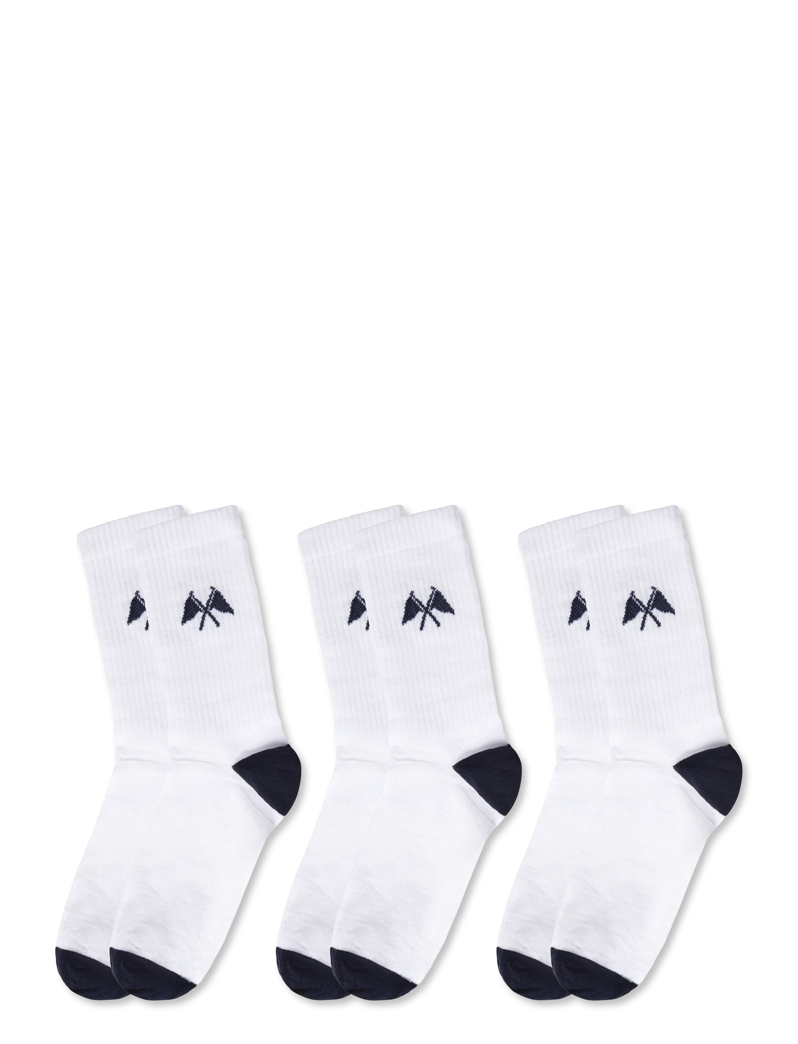 Lindbergh - 3 pk logo sock - die niedrigsten preise - navy - 1