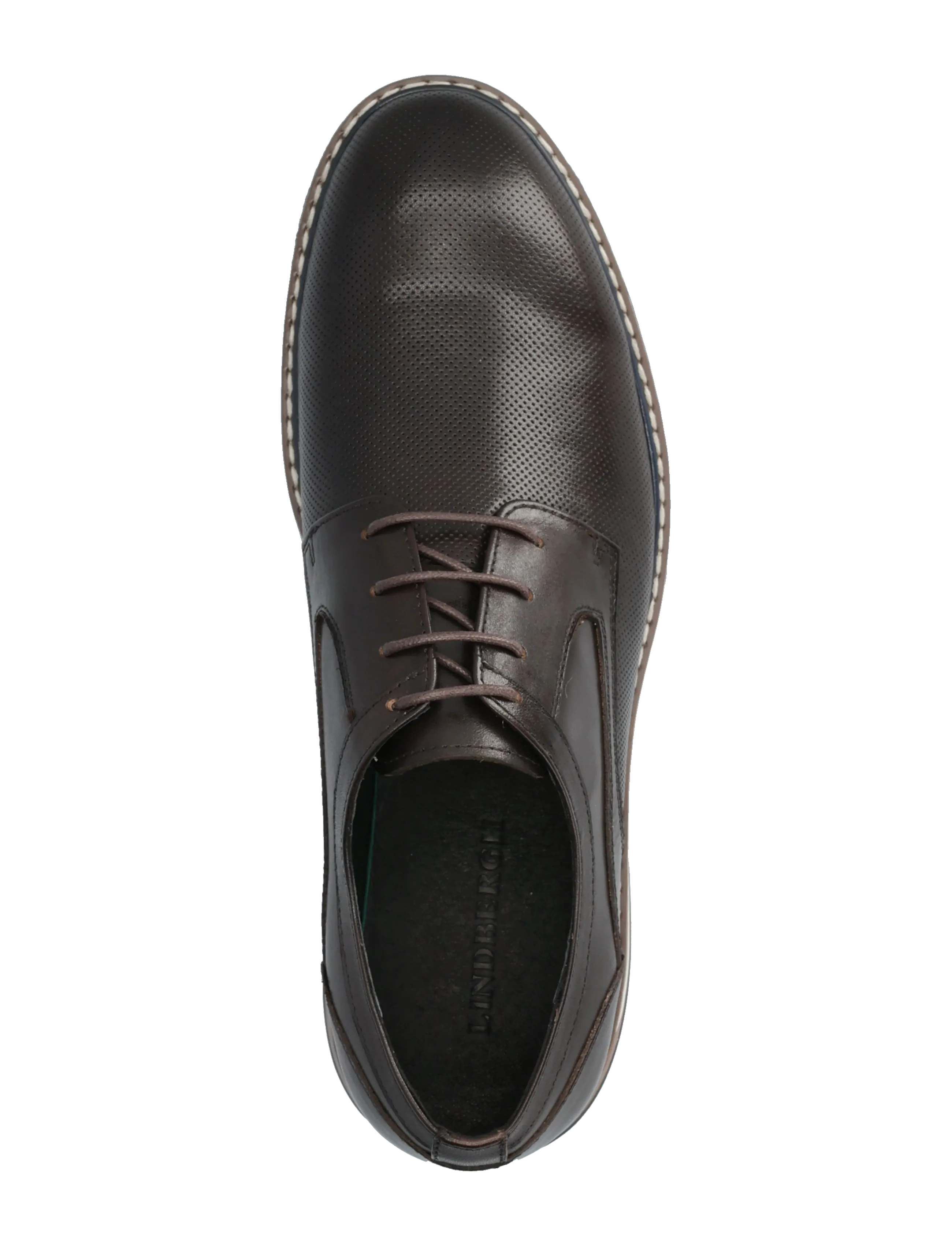 Lindbergh - Classic leather shoe - siistit tennarit - brown - 3