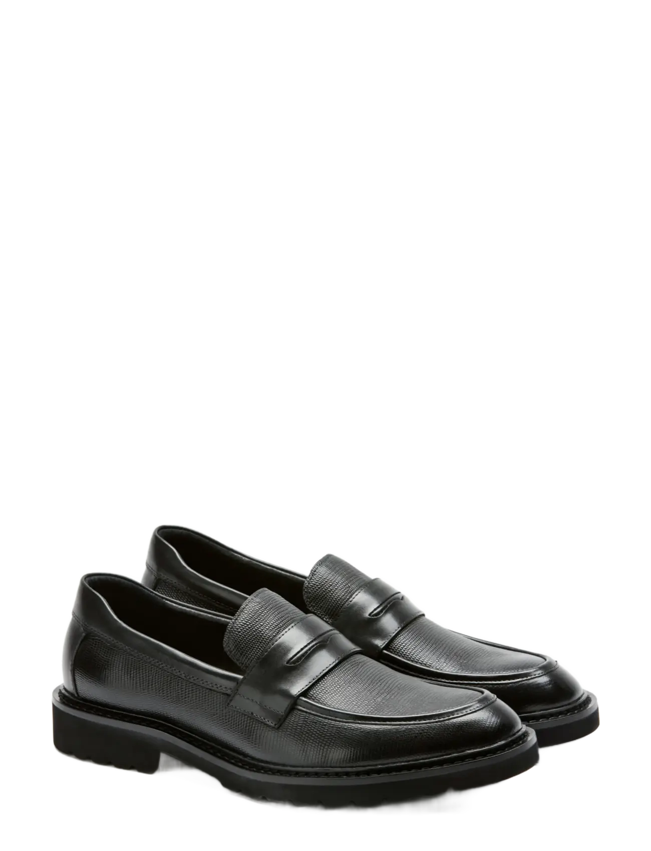Lindbergh Leather loafers - Schuhe - BLACK / black