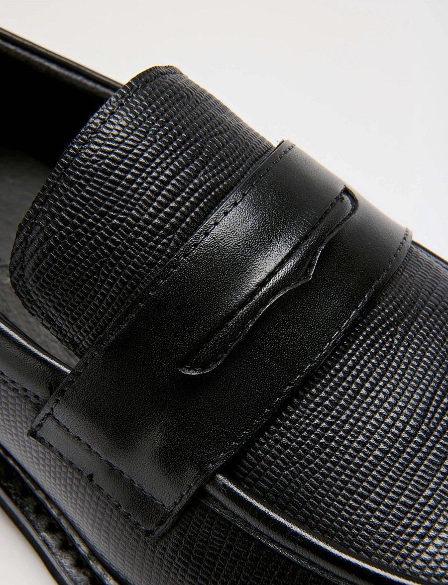 Lindbergh - Leather loafers - kollektionen - black - 5